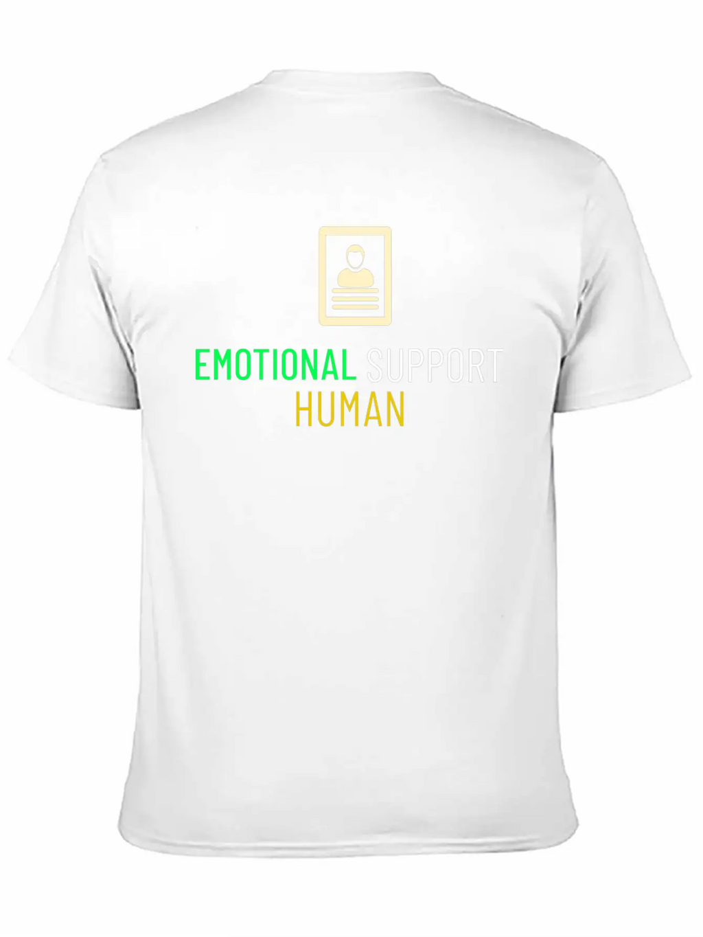 EMOTIONAL SUPPORT HUMAN Unisex Casual T-Shirt – Clean Design For Daily Comfort