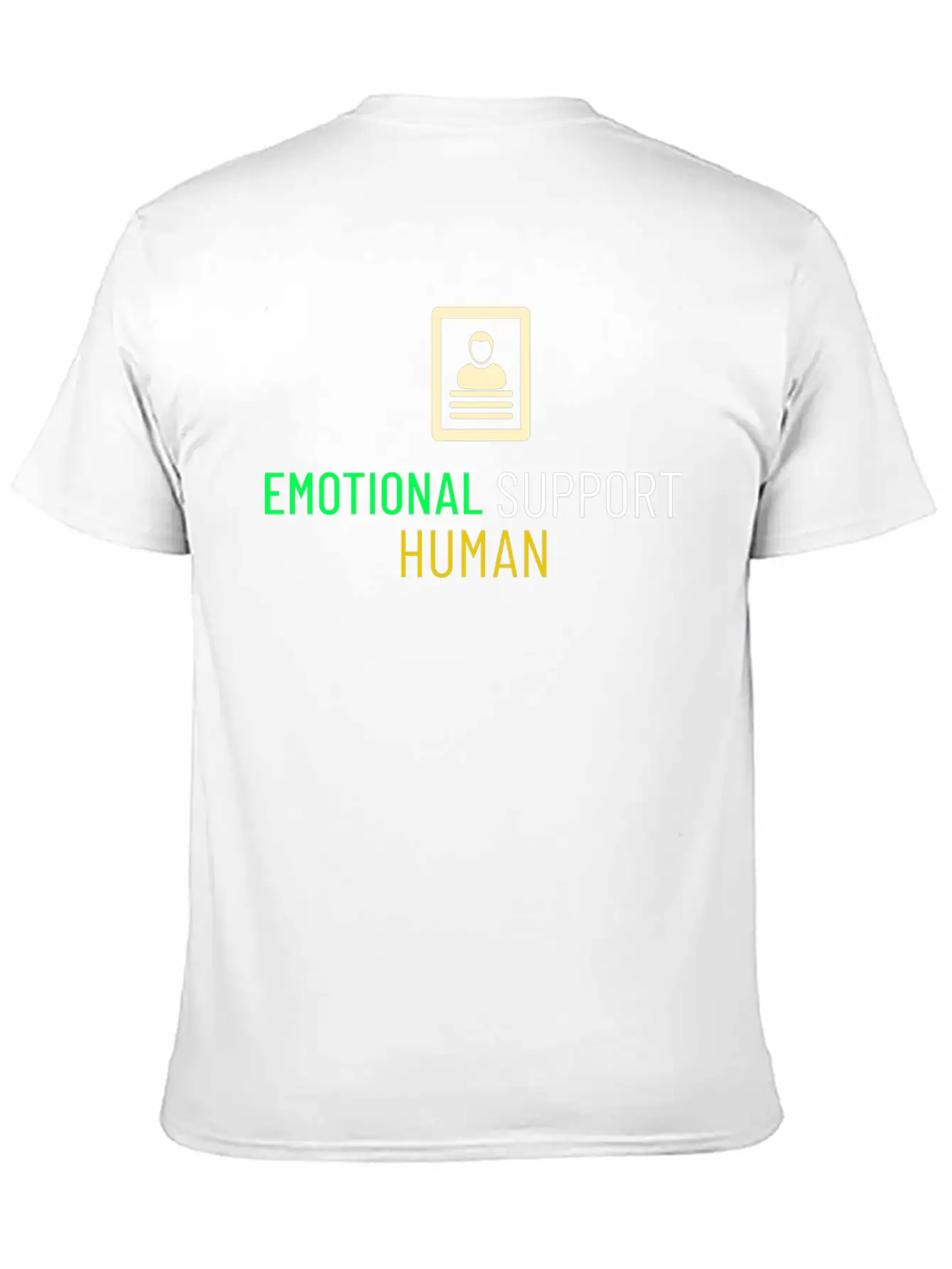 EMOTIONAL SUPPORT HUMAN Unisex Casual T-Shirt – Clean Design For Daily Comfort