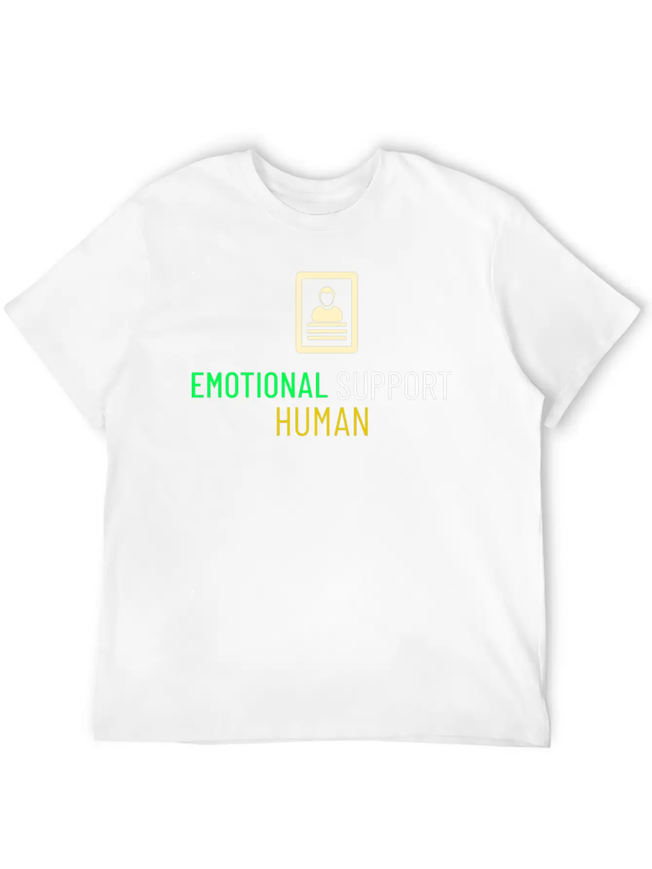 EMOTIONAL SUPPORT HUMAN Unisex Casual T-Shirt – Clean Design For Daily Comfort