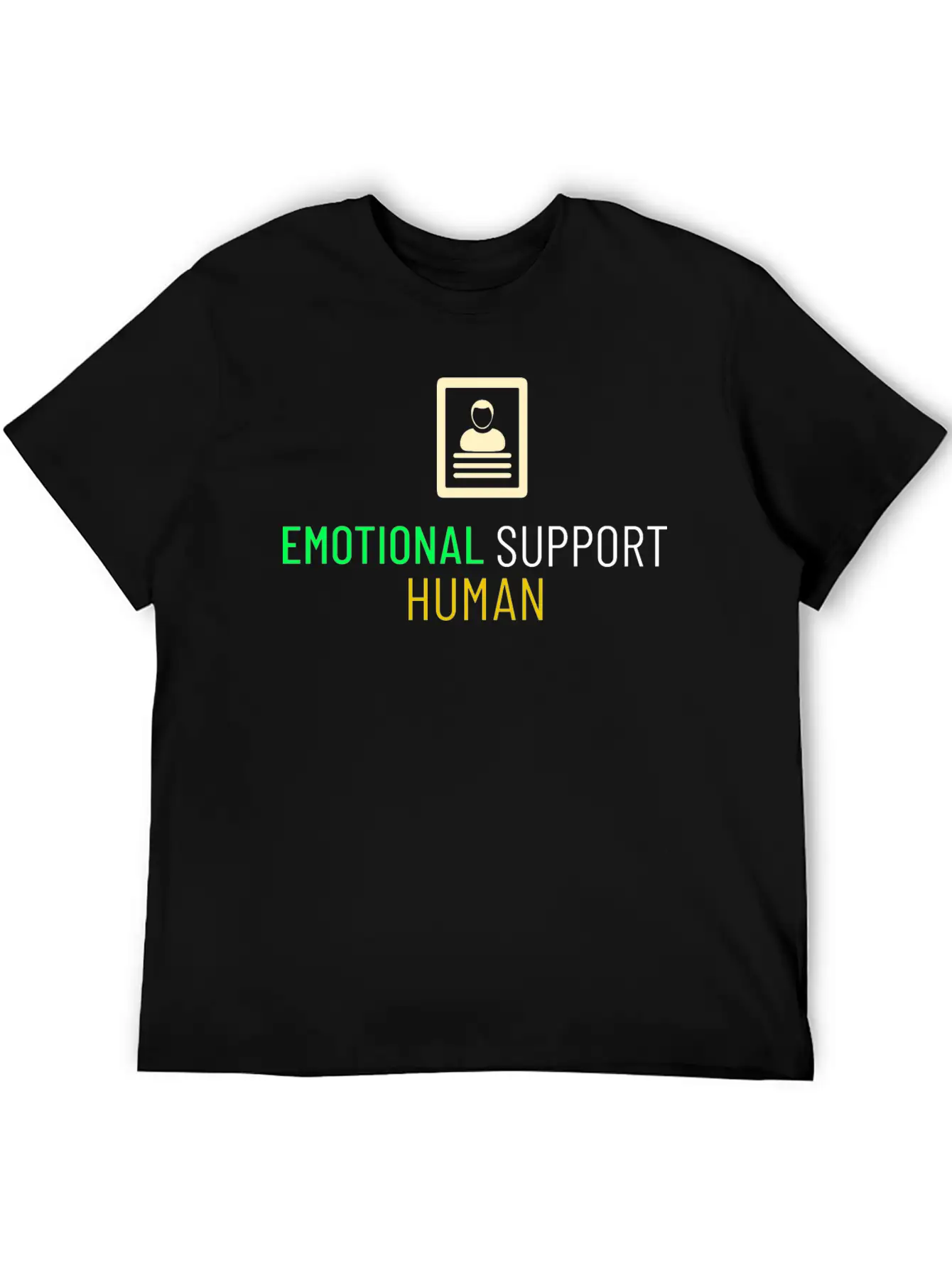 EMOTIONAL SUPPORT HUMAN Unisex Casual T-Shirt – Clean Design For Daily Comfort