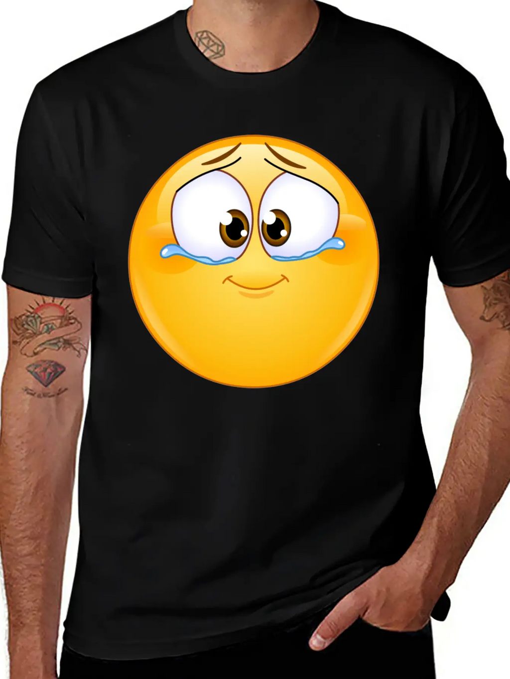 Emotional Tears Of Joy Unisex Short Sleeve Soft Cotton T-Shirt – Casual Everyday Wear