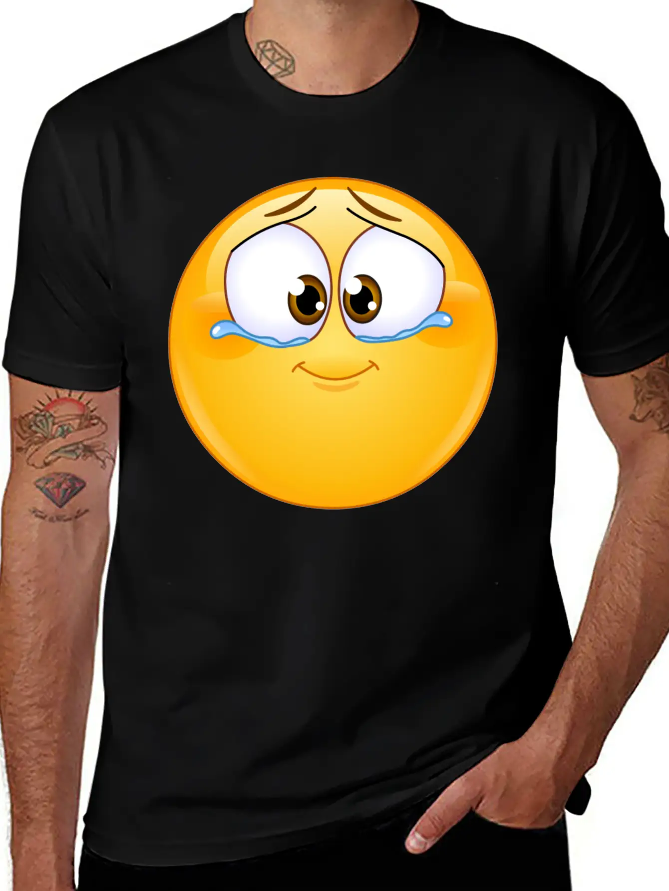 Emotional Tears Of Joy Unisex Short Sleeve Soft Cotton T-Shirt – Casual Everyday Wear