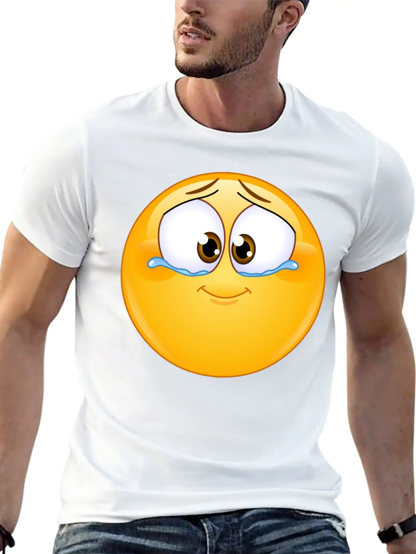 Emotional Tears Of Joy Unisex Short Sleeve Soft Cotton T-Shirt – Casual Everyday Wear