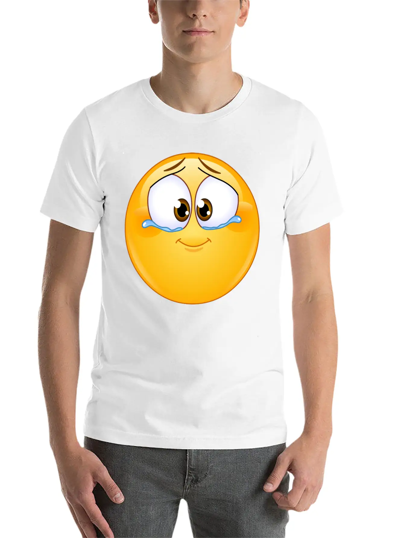 Emotional Tears Of Joy Unisex Short Sleeve Soft Cotton T-Shirt – Casual Everyday Wear