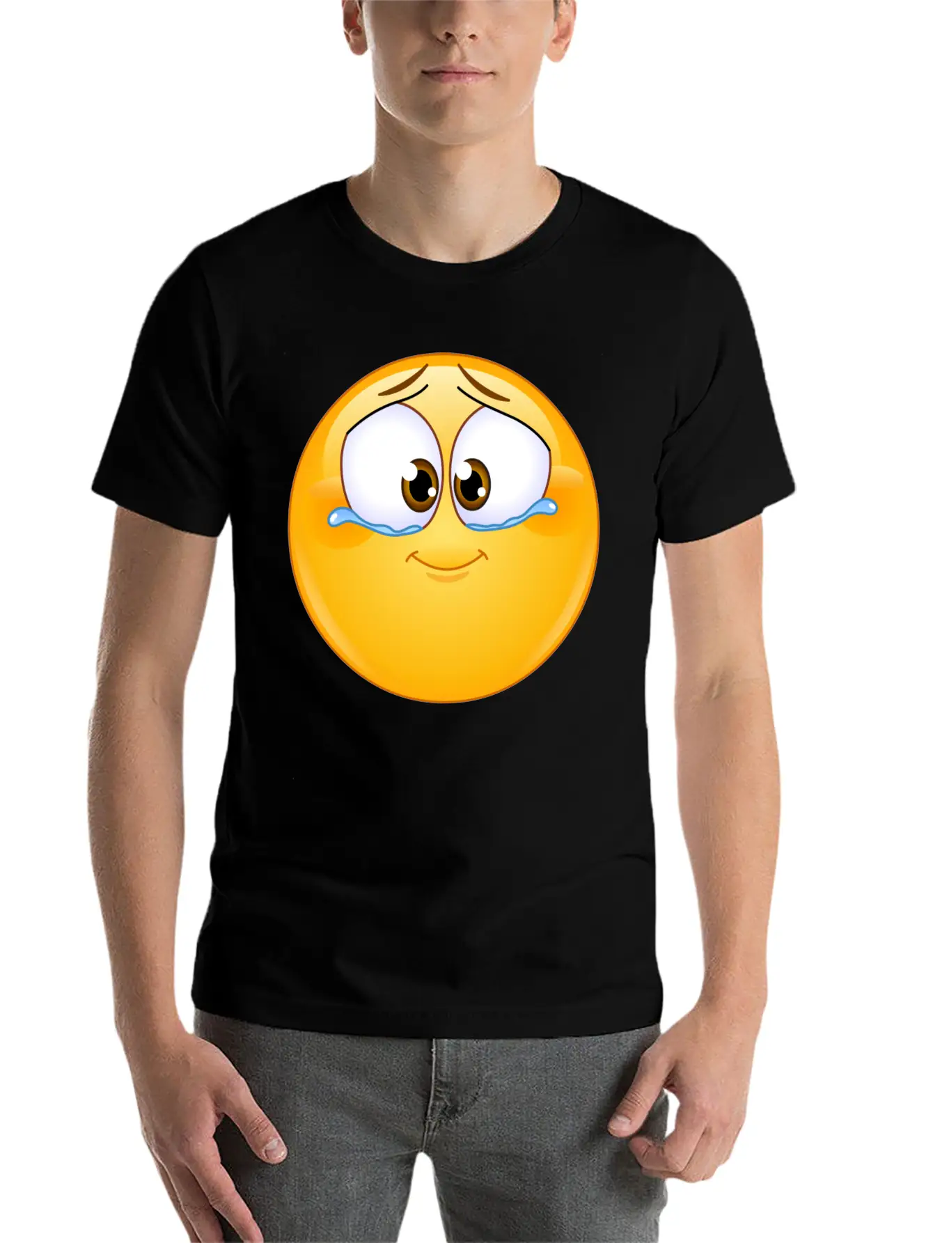 Emotional Tears Of Joy Unisex Short Sleeve Soft Cotton T-Shirt – Casual Everyday Wear