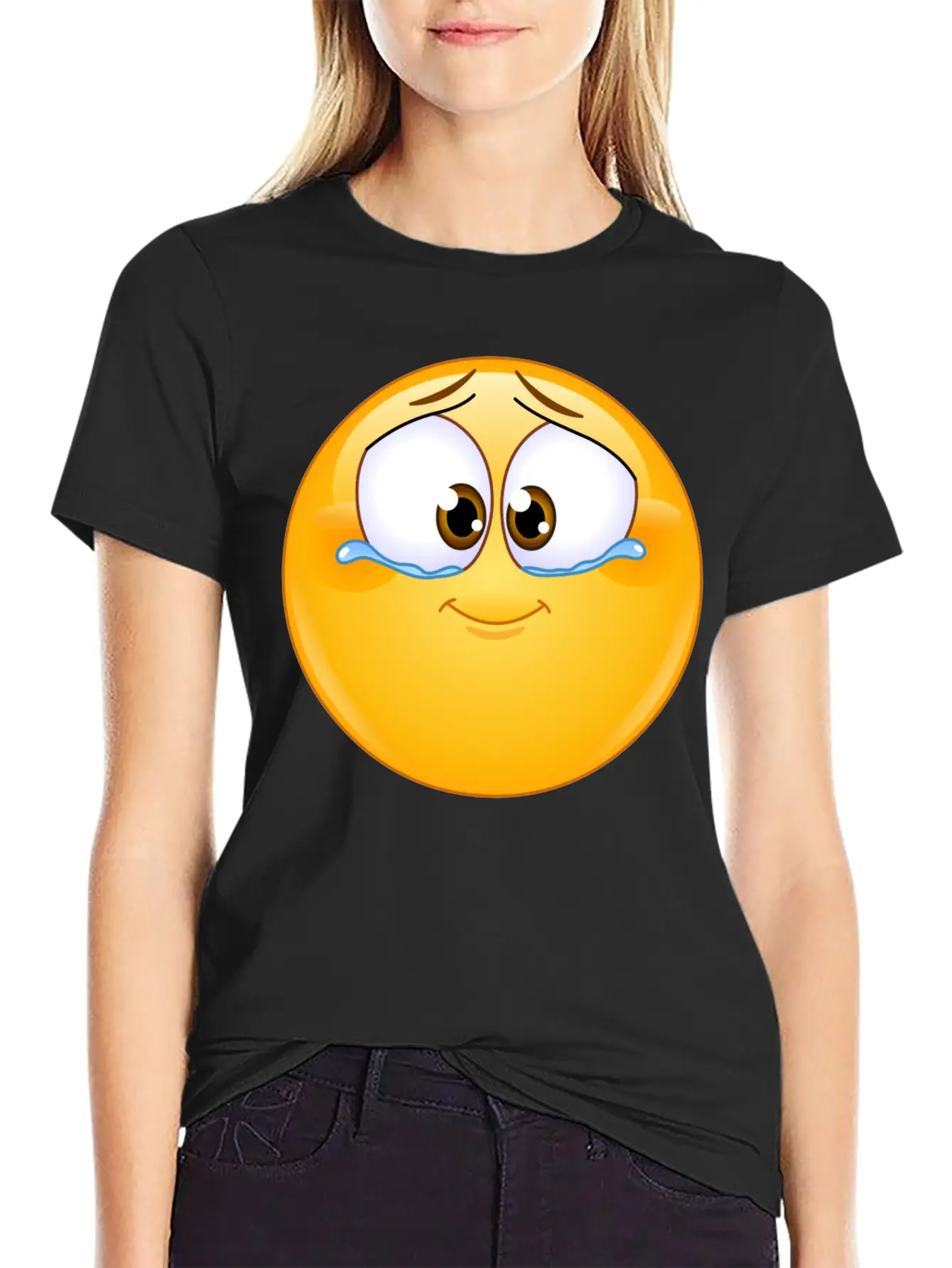 Emotional Tears Of Joy Unisex Short Sleeve Soft Cotton T-Shirt – Casual Everyday Wear