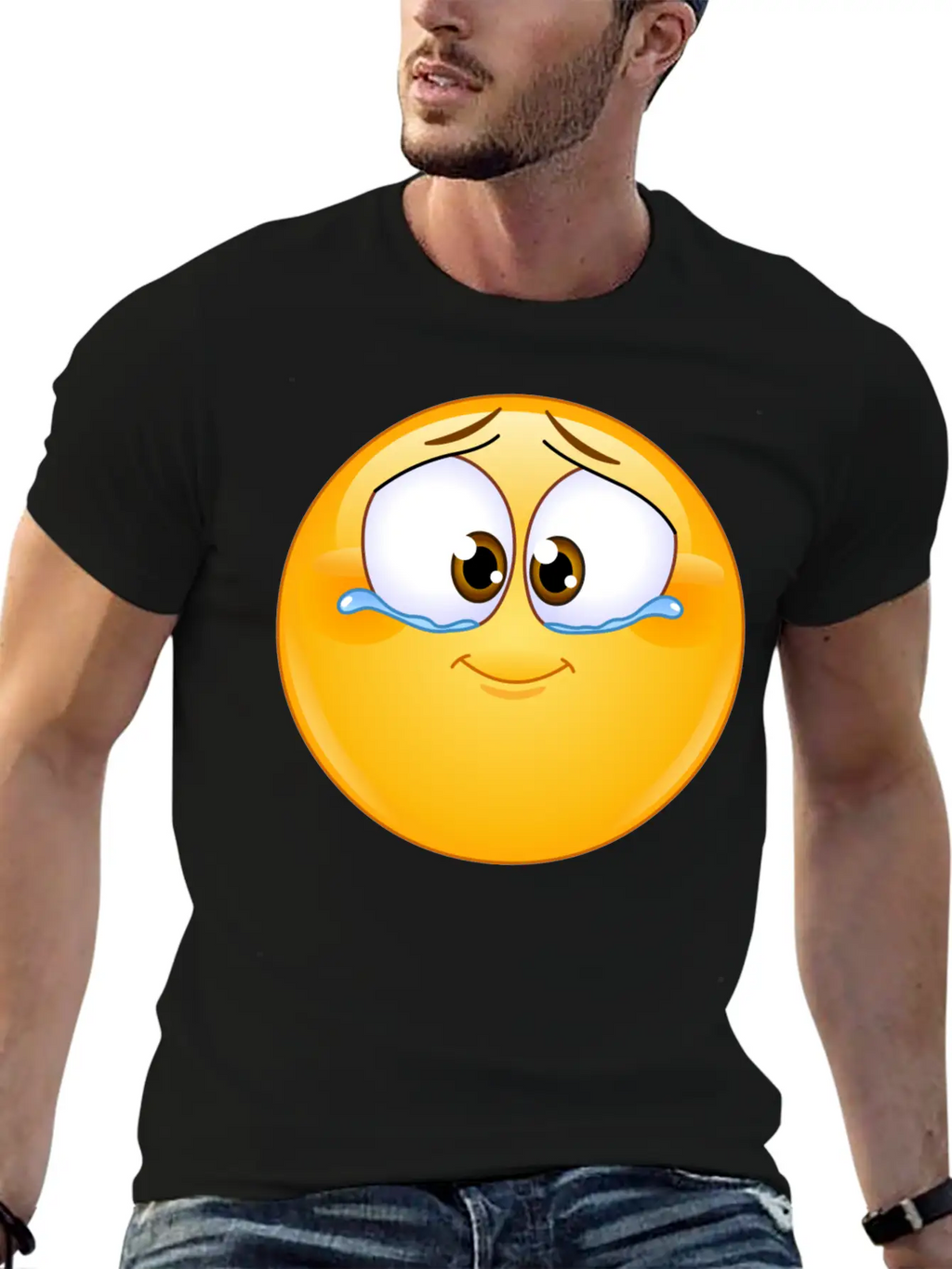 Emotional Tears Of Joy Unisex Short Sleeve Soft Cotton T-Shirt – Casual Everyday Wear