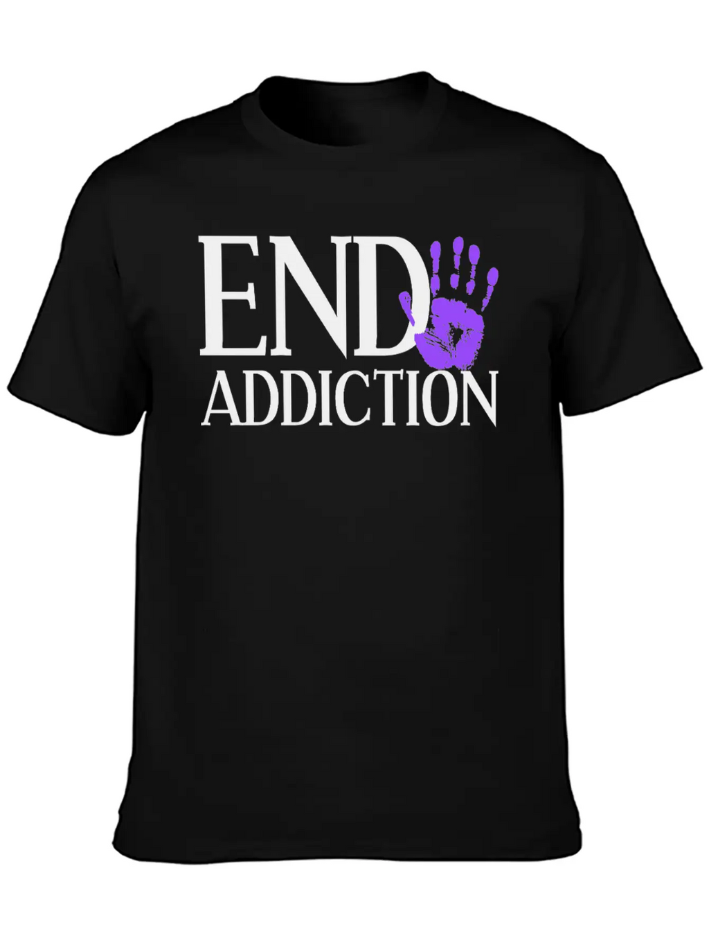 End Addiction Aware Overdose Awareness Classic Fit Graphic Tee For Daily Comfort – Unisex Cotton Shirt