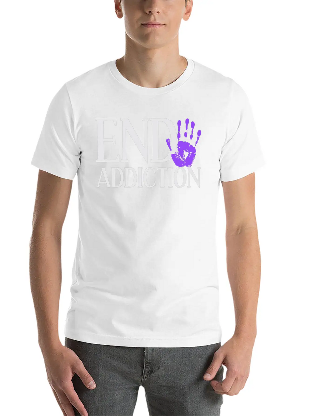 End Addiction Aware Overdose Awareness Classic Fit Graphic Tee For Daily Comfort – Unisex Cotton Shirt