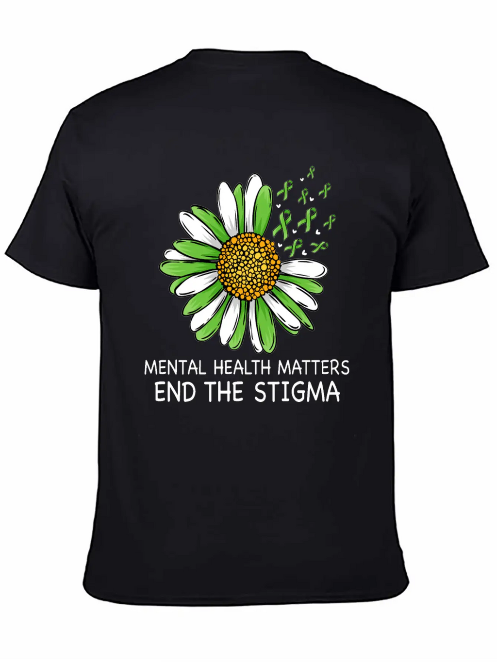 End The Stigma Mental Health Awareness Breathable Soft Cotton T-Shirt – Timeless Casual Look