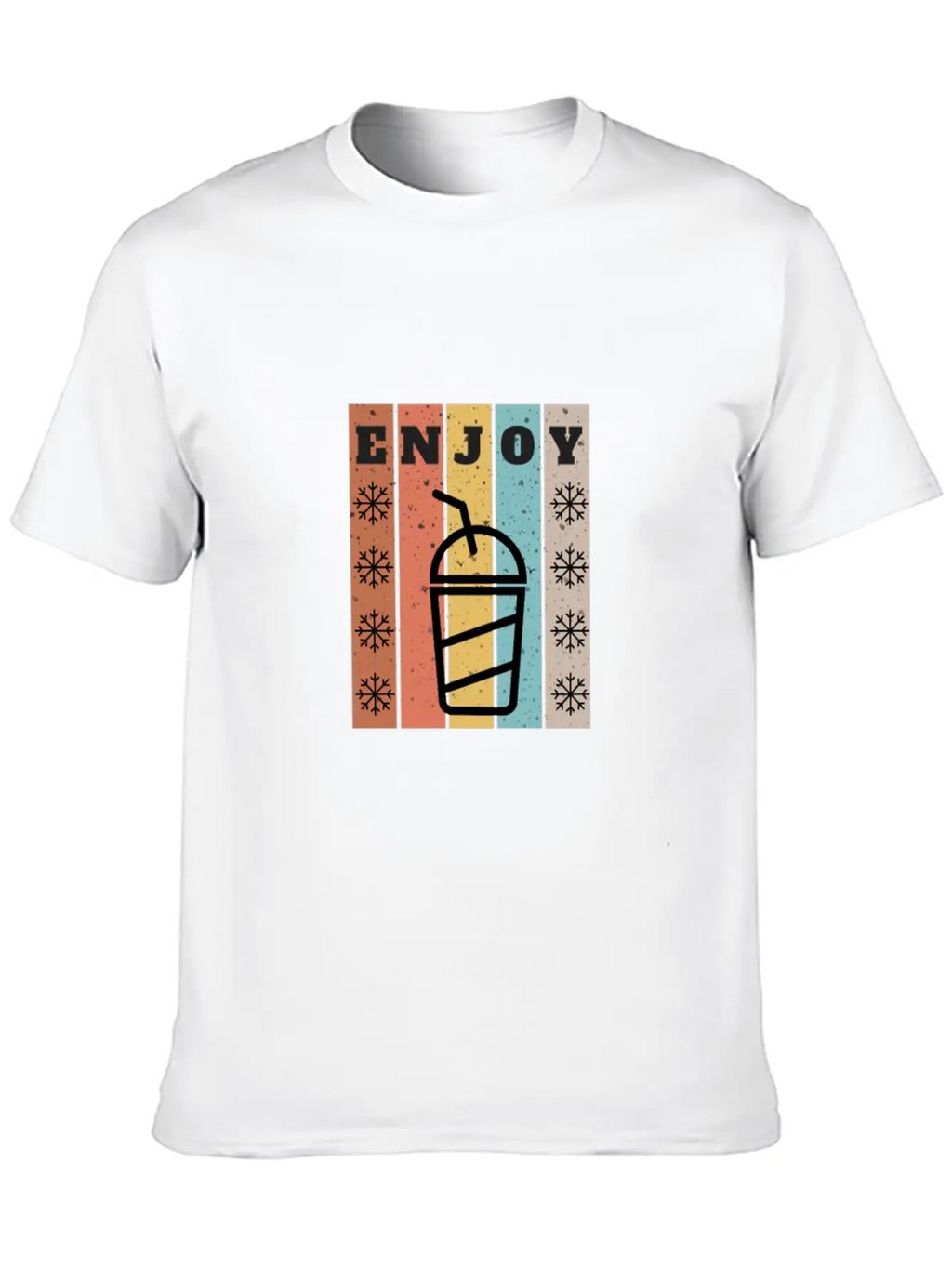Enjoy Cold Juice Breathable Soft Cotton T-Shirt – Timeless Casual Look