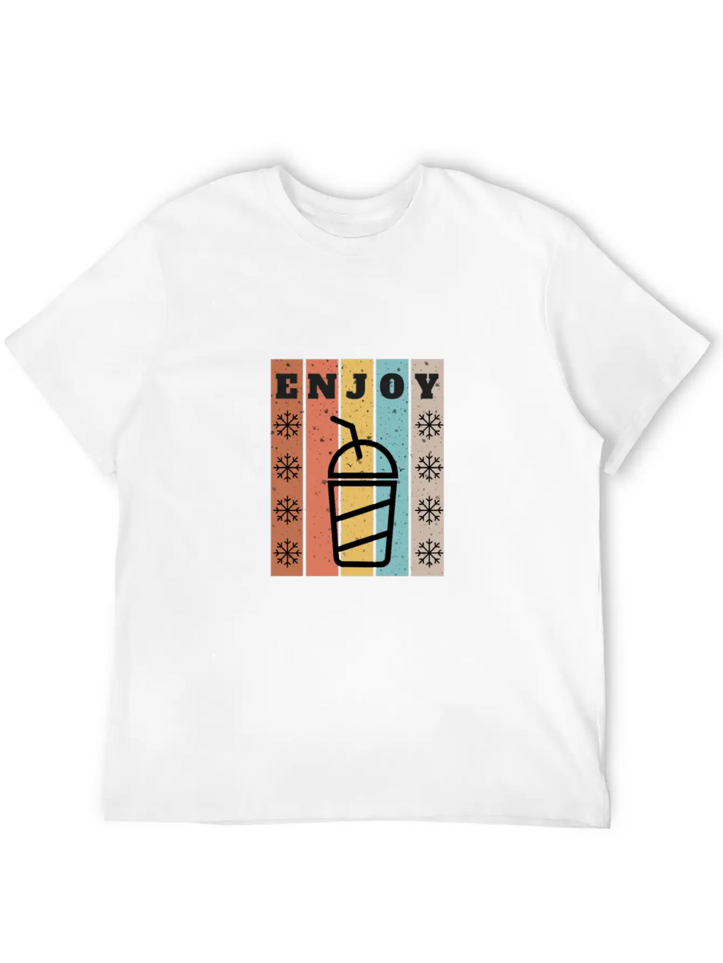 Enjoy Cold Juice Breathable Soft Cotton T-Shirt – Timeless Casual Look