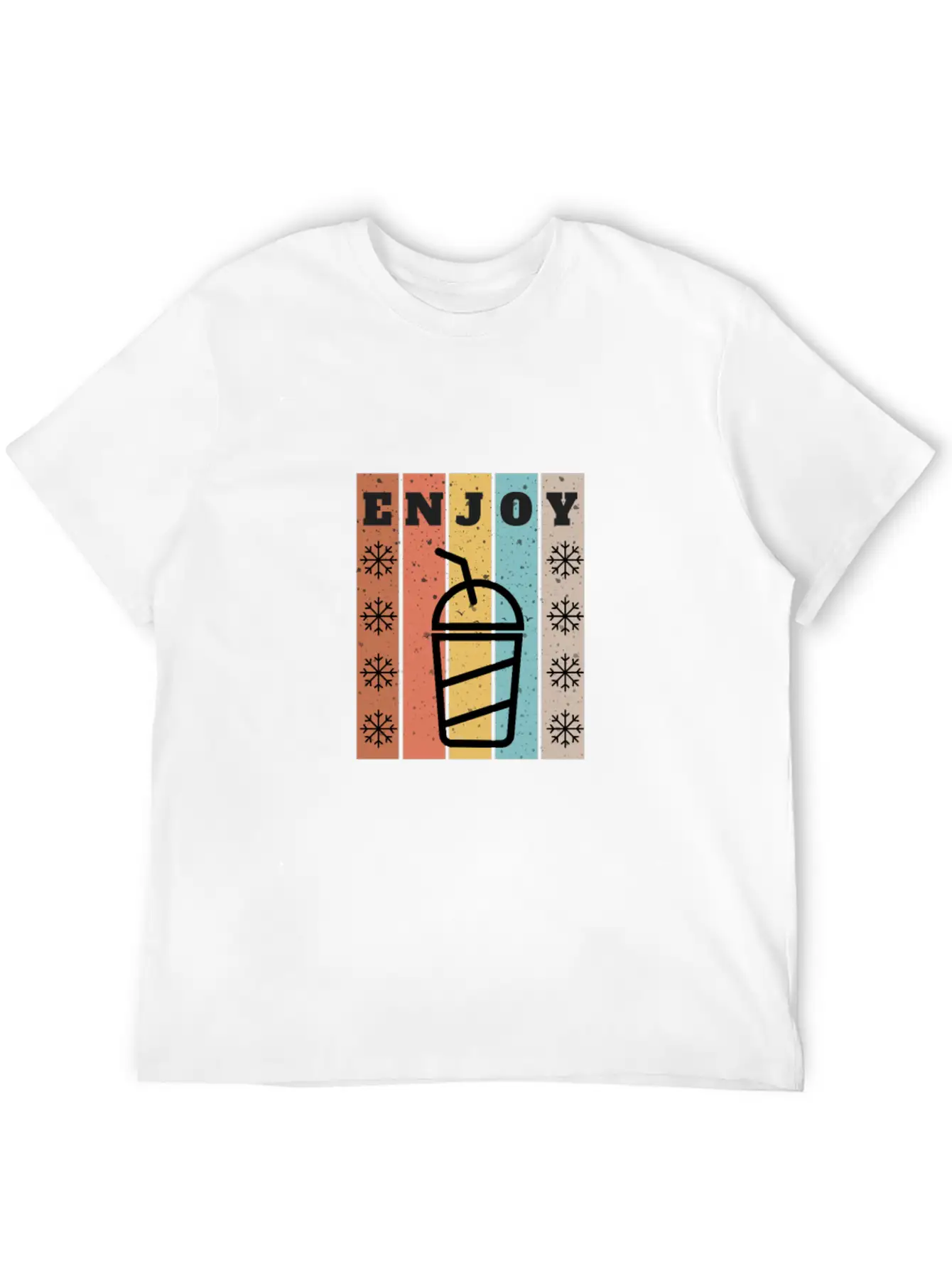 Enjoy Cold Juice Breathable Soft Cotton T-Shirt – Timeless Casual Look