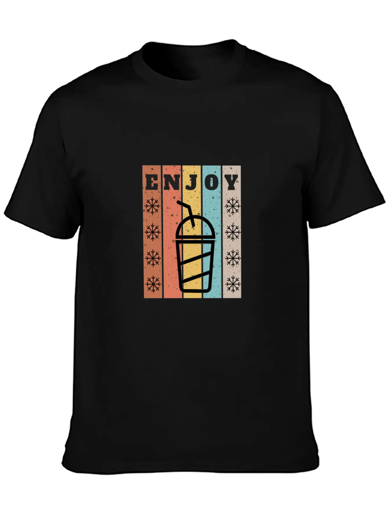 Enjoy Cold Juice Breathable Soft Cotton T-Shirt – Timeless Casual Look