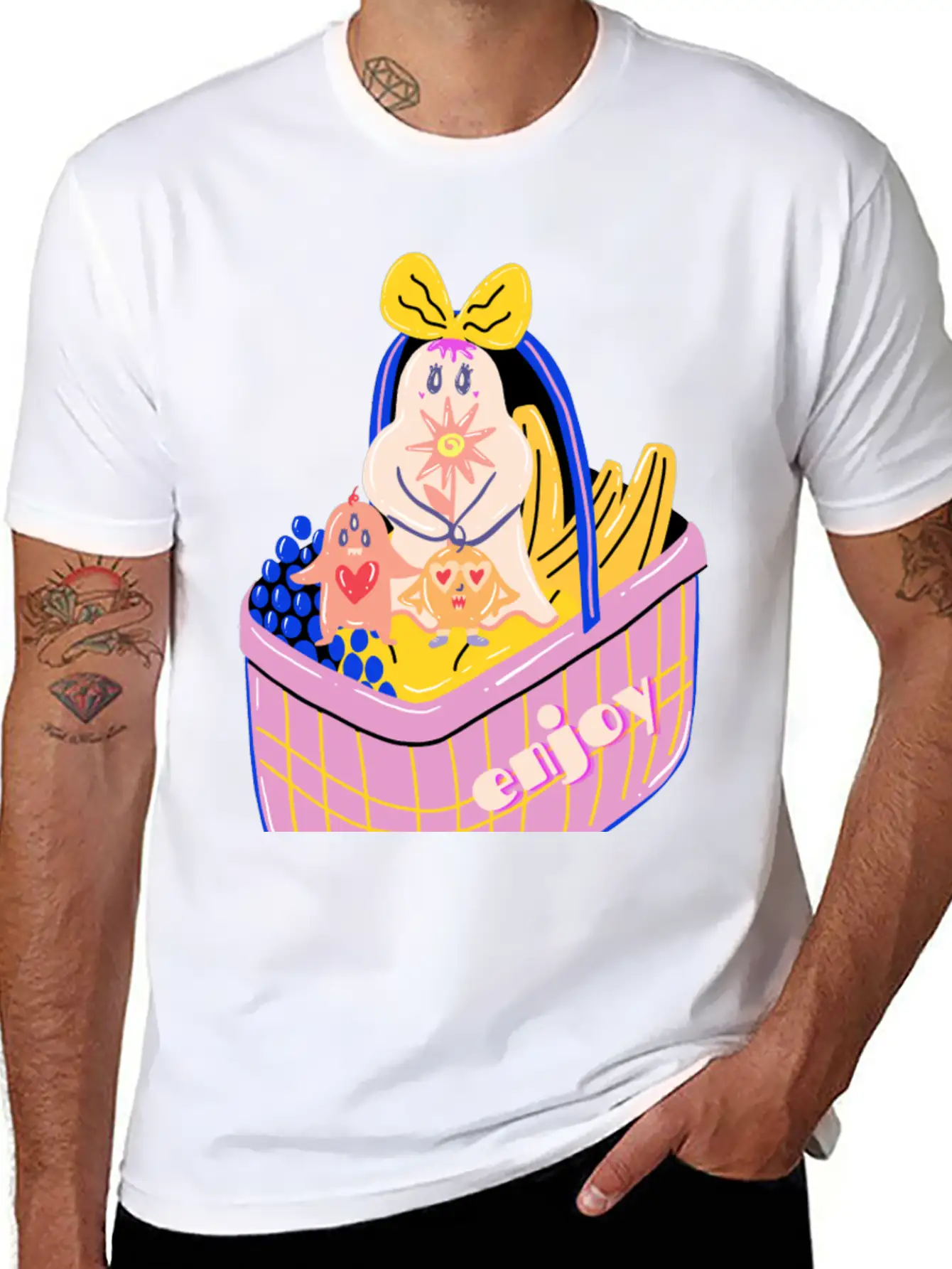 Enjoy Day Unisex Casual T-Shirt – Clean Design For Daily Comfort