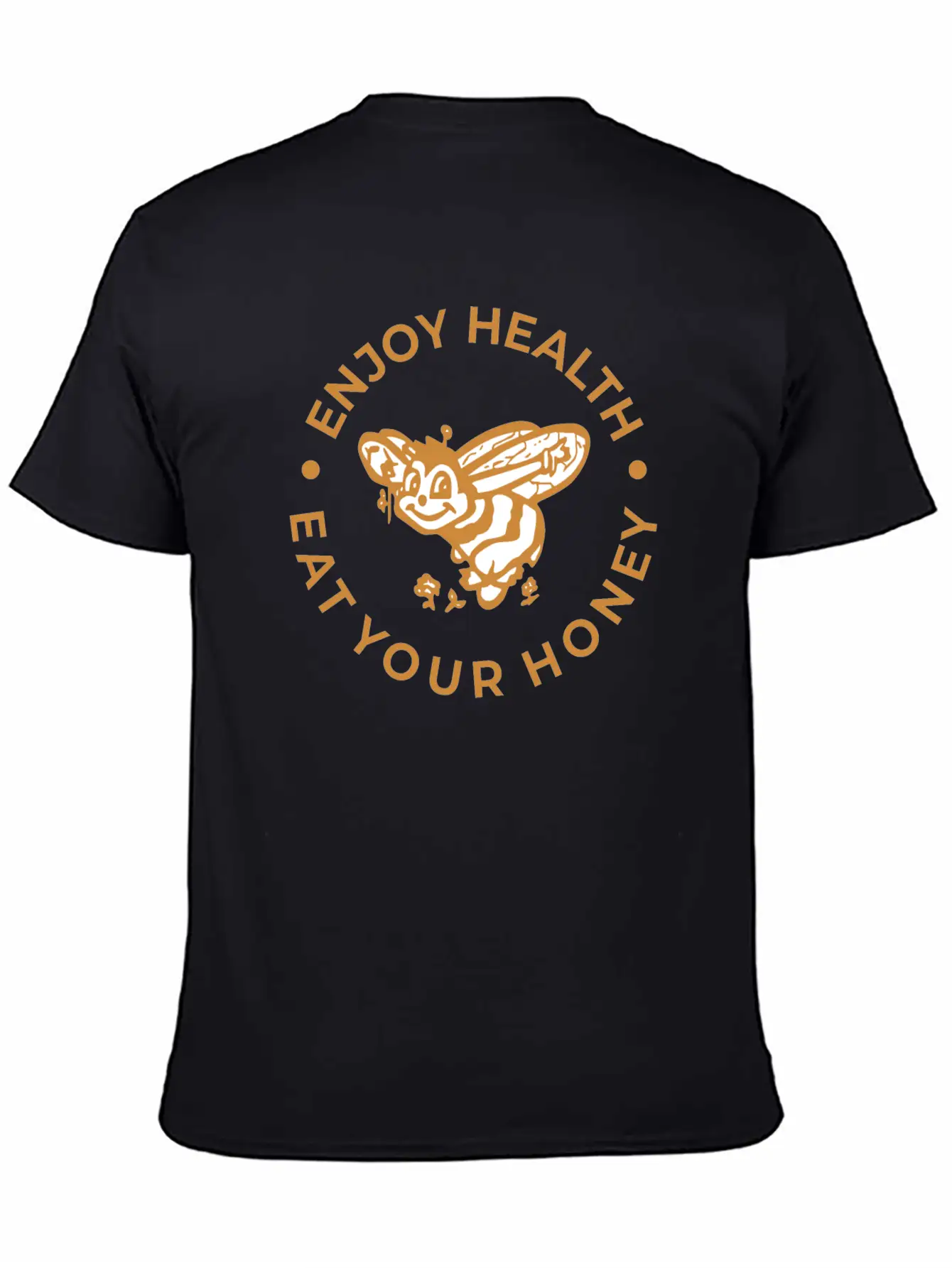 Enjoy Health Eat Your Honey Unisex Short Sleeve Soft Cotton T-Shirt – Casual Everyday Wear