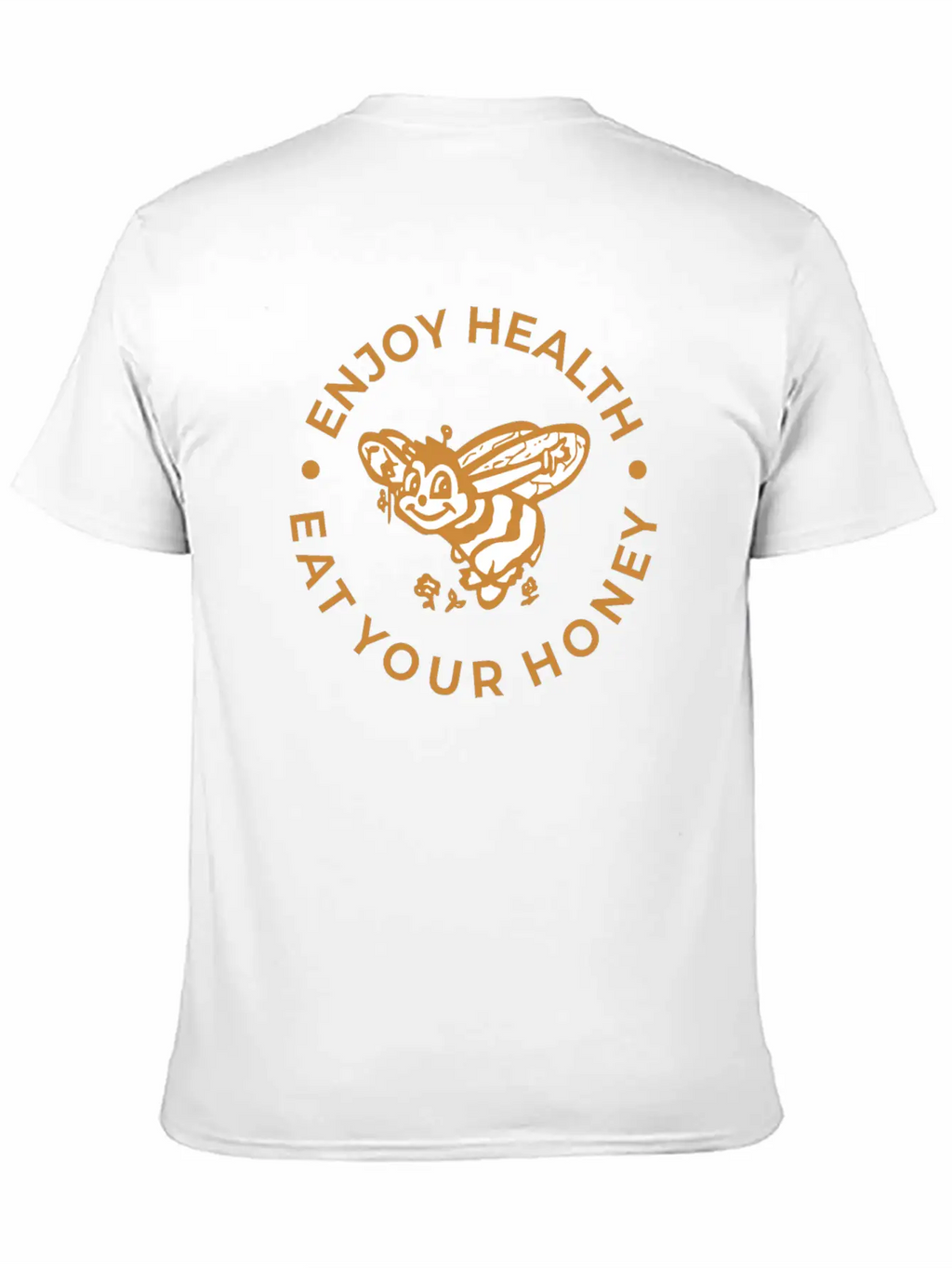 Enjoy Health Eat Your Honey Unisex Short Sleeve Soft Cotton T-Shirt – Casual Everyday Wear