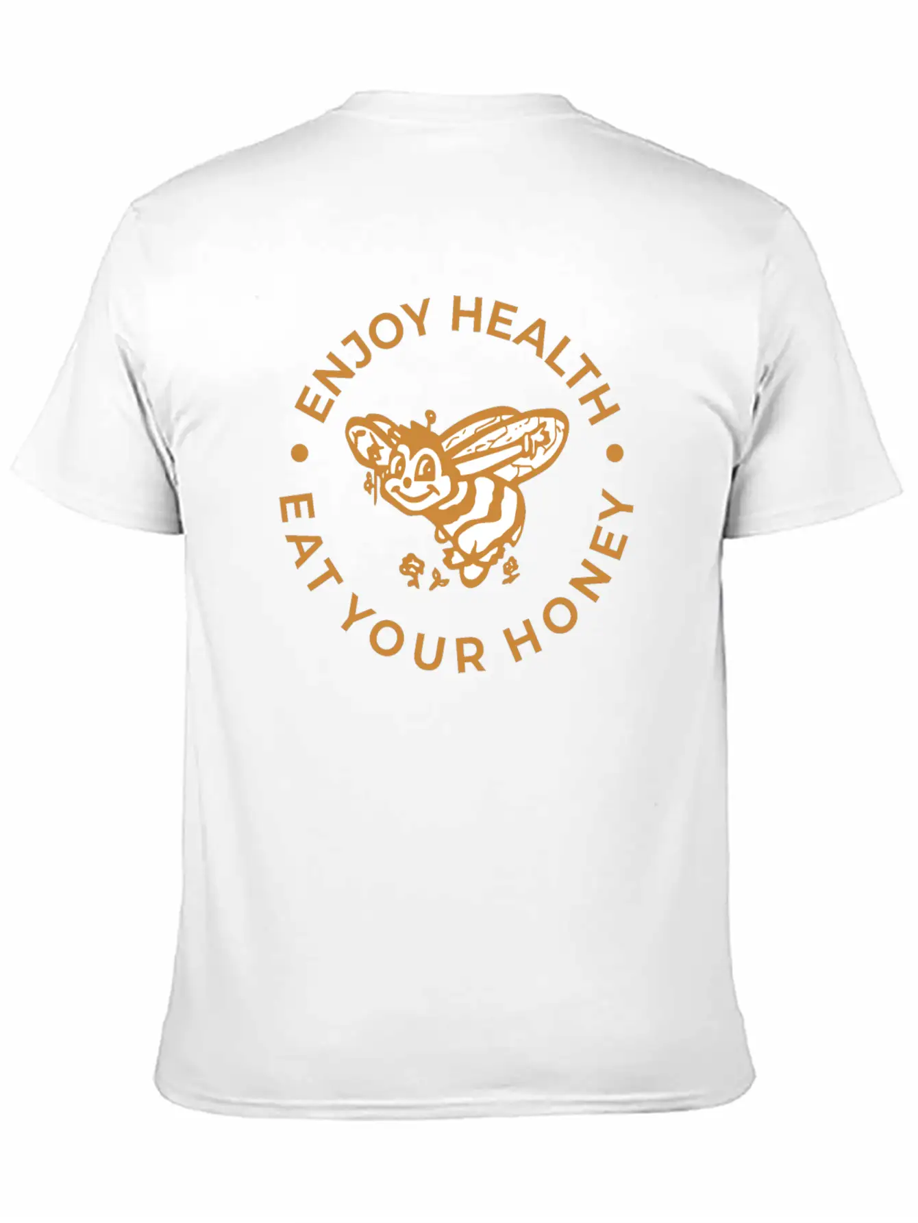 Enjoy Health Eat Your Honey Unisex Short Sleeve Soft Cotton T-Shirt – Casual Everyday Wear