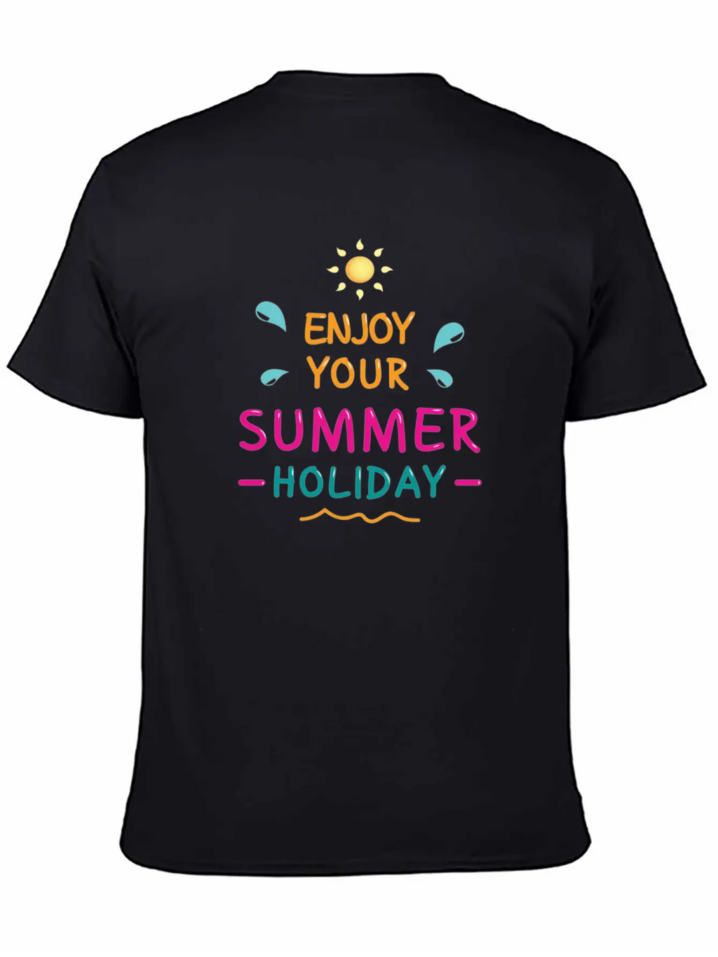 Enjoy Your Summer Breathable Soft Cotton T-Shirt – Timeless Casual Look