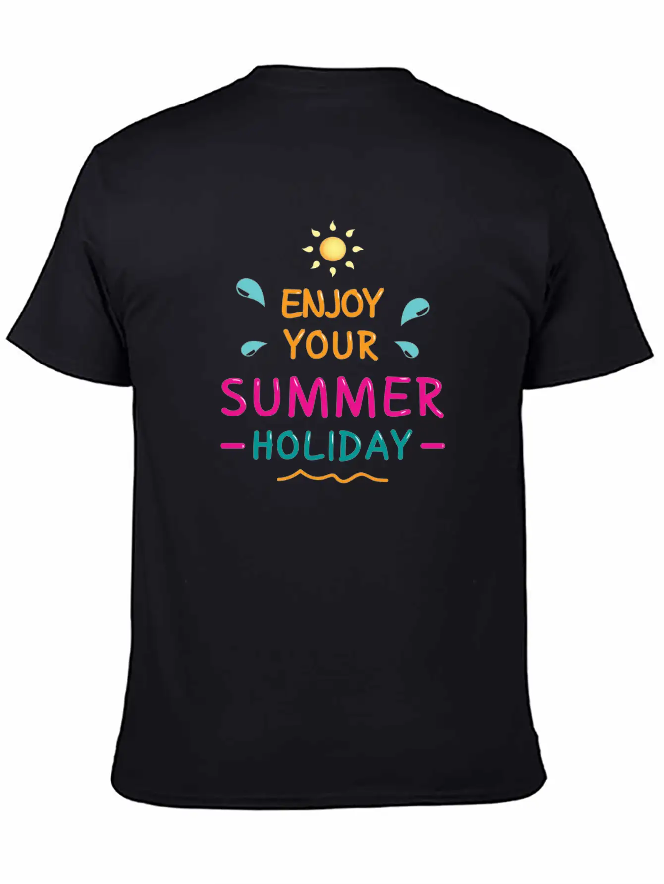 Enjoy Your Summer Breathable Soft Cotton T-Shirt – Timeless Casual Look