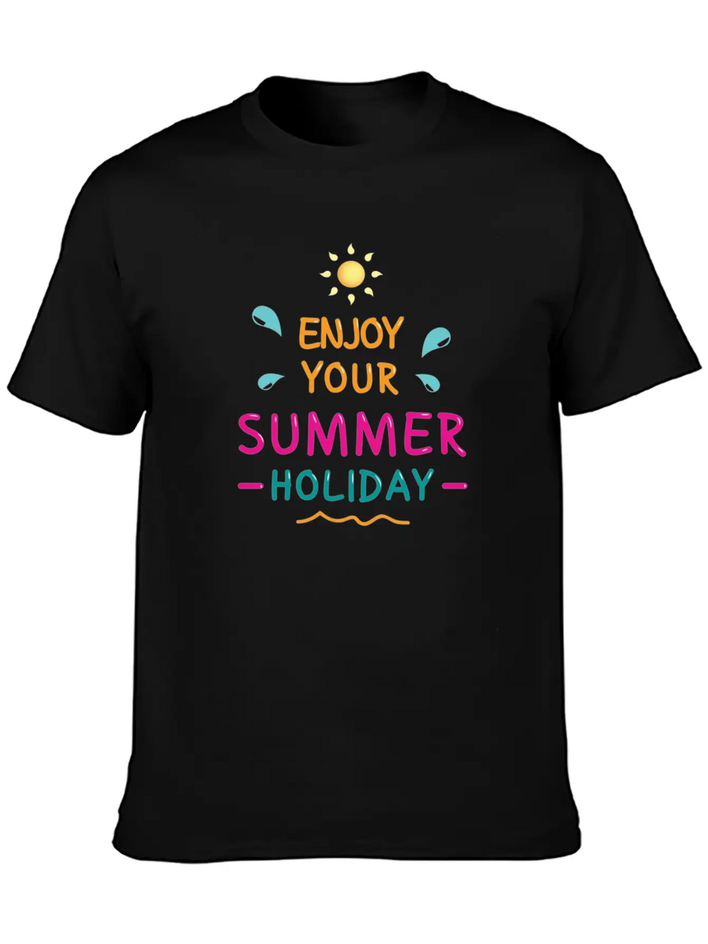 Enjoy Your Summer Breathable Soft Cotton T-Shirt – Timeless Casual Look