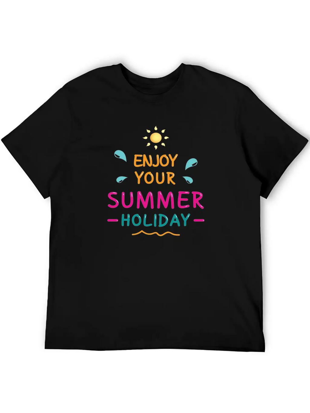 Enjoy Your Summer Breathable Soft Cotton T-Shirt – Timeless Casual Look