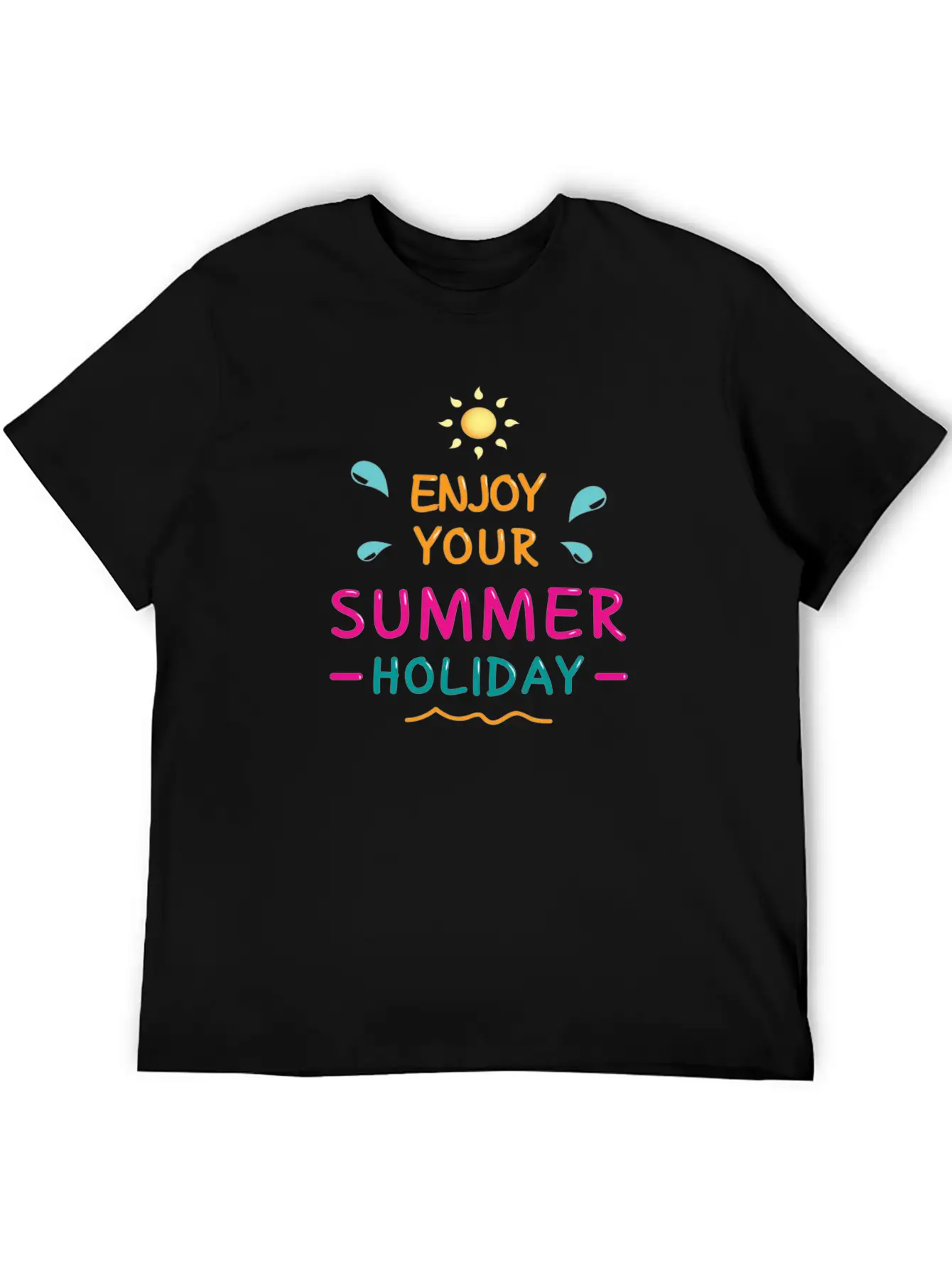 Enjoy Your Summer Breathable Soft Cotton T-Shirt – Timeless Casual Look