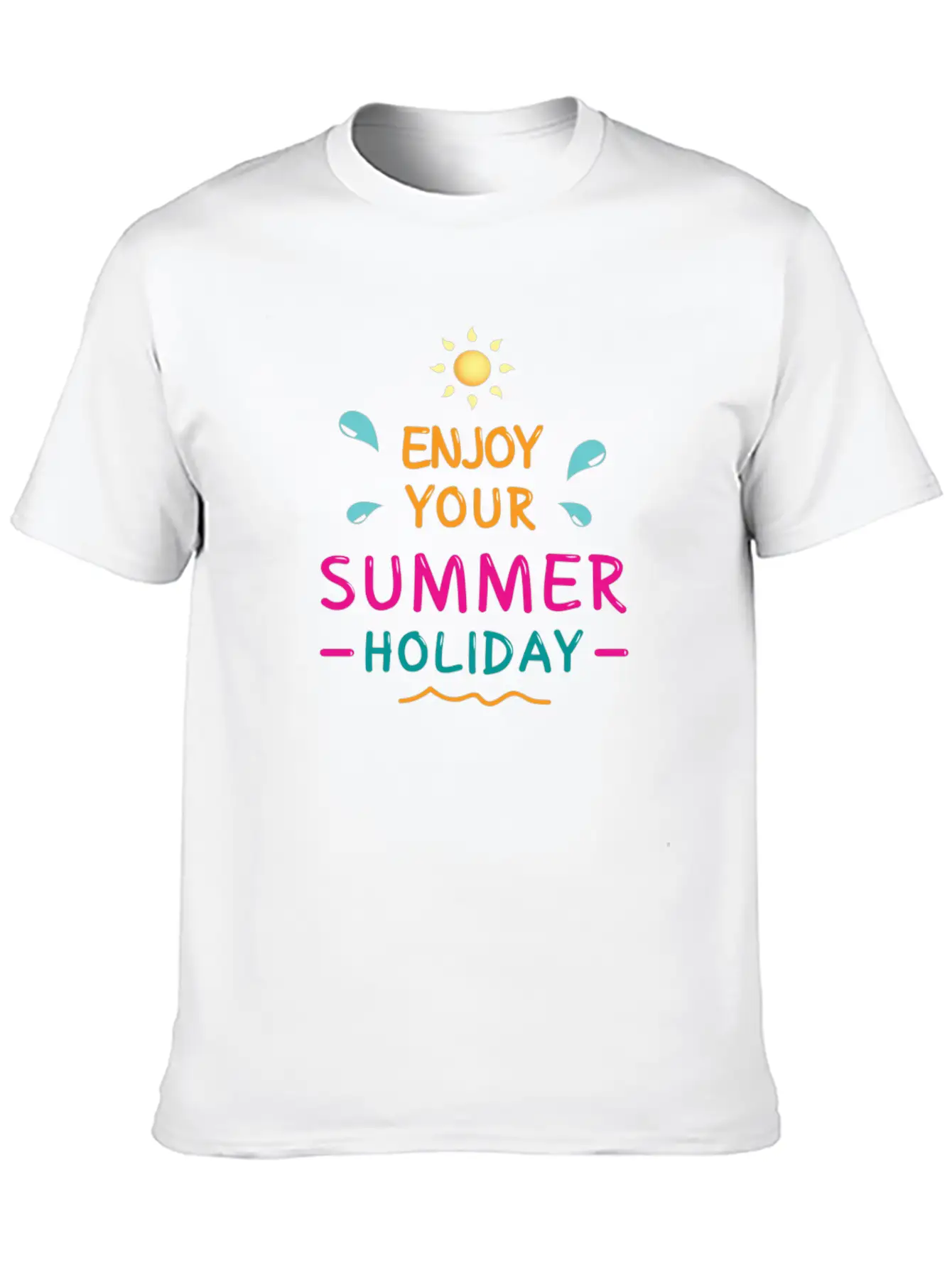 Enjoy Your Summer Breathable Soft Cotton T-Shirt – Timeless Casual Look