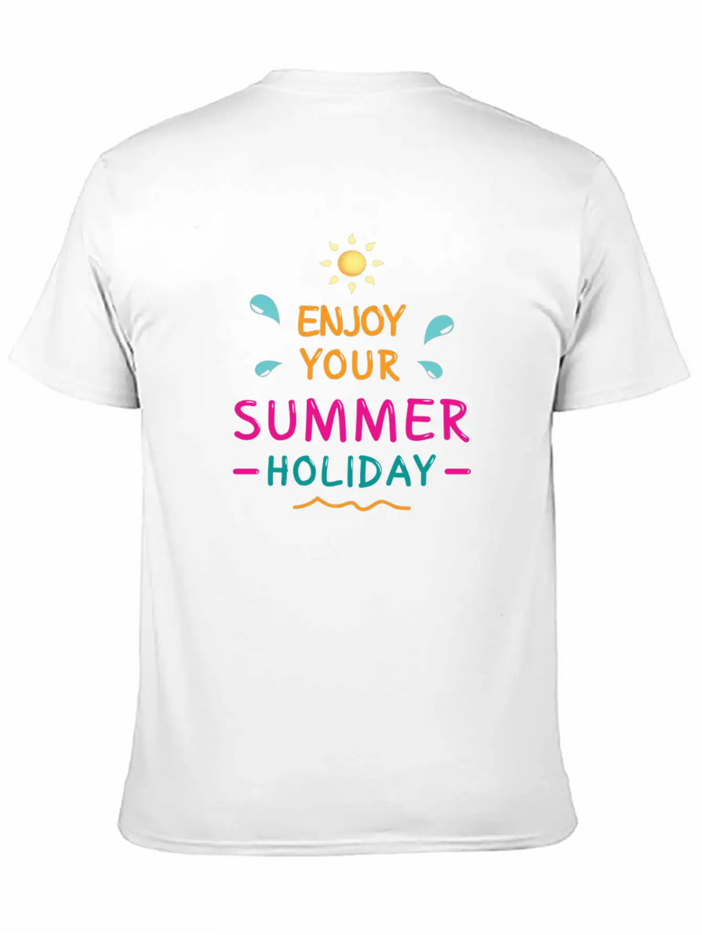 Enjoy Your Summer Breathable Soft Cotton T-Shirt – Timeless Casual Look