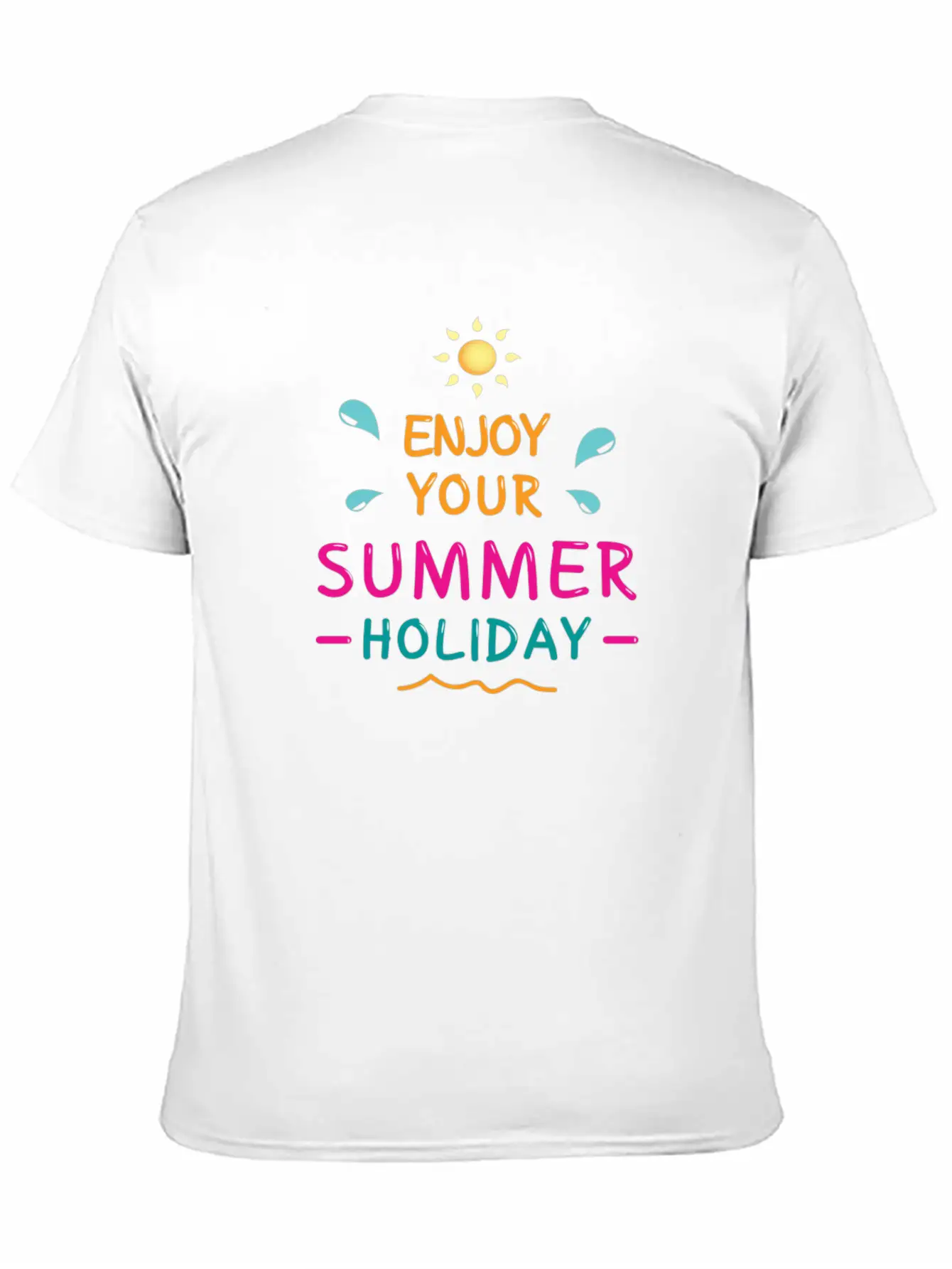 Enjoy Your Summer Breathable Soft Cotton T-Shirt – Timeless Casual Look