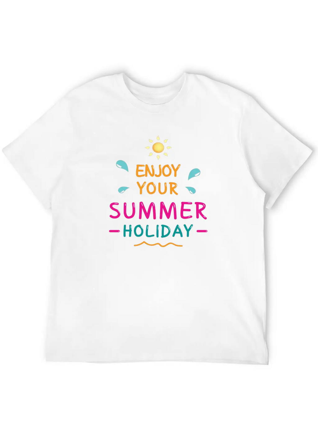 Enjoy Your Summer Breathable Soft Cotton T-Shirt – Timeless Casual Look