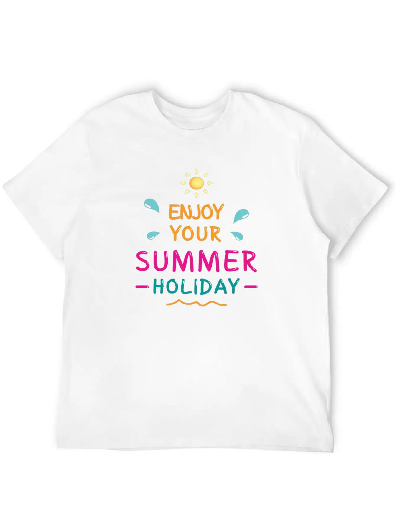 Enjoy Your Summer Breathable Soft Cotton T-Shirt – Timeless Casual Look