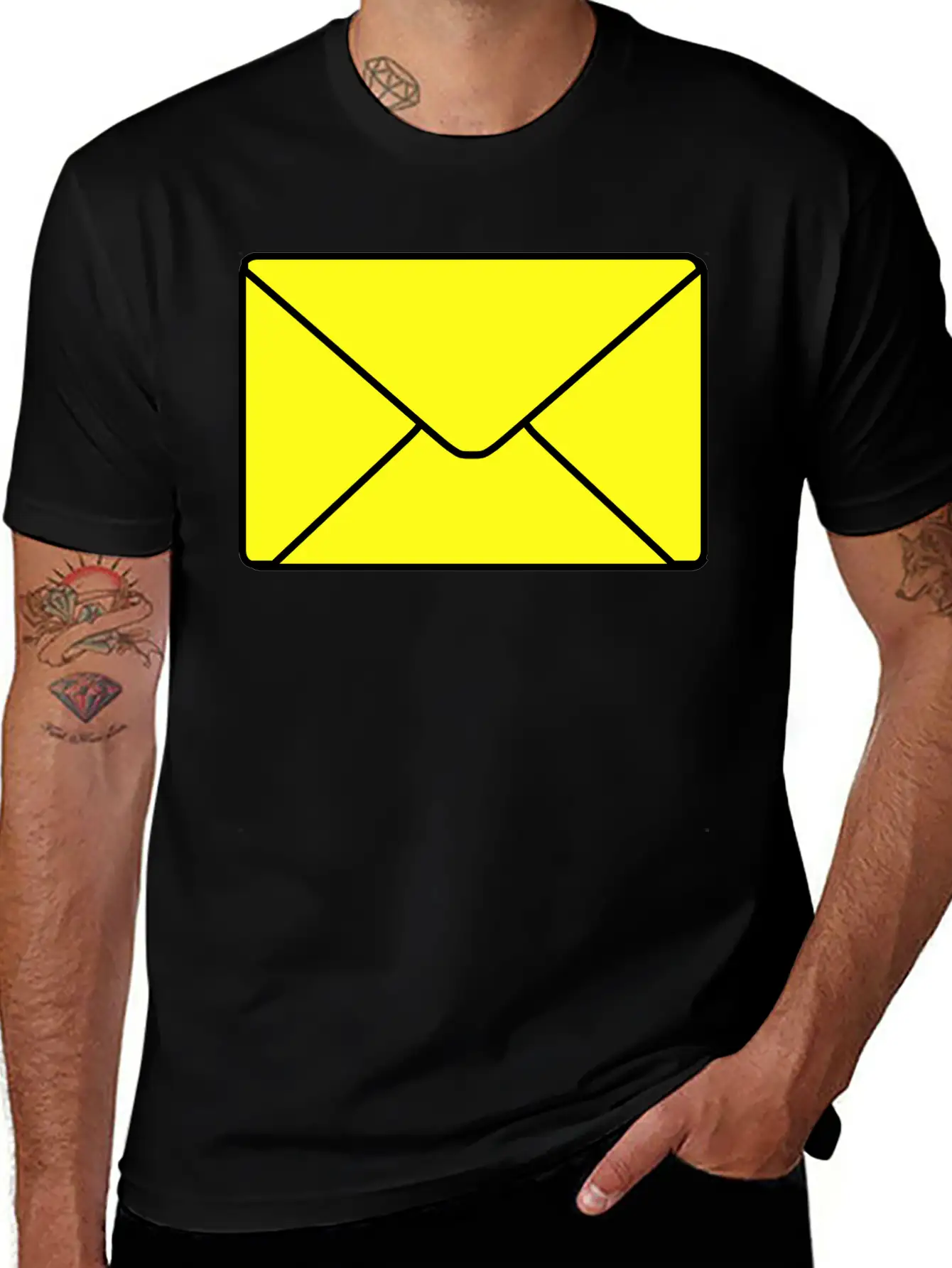 Envelope Casual Graphic T-Shirt – Simple And Comfortable Daily Wear