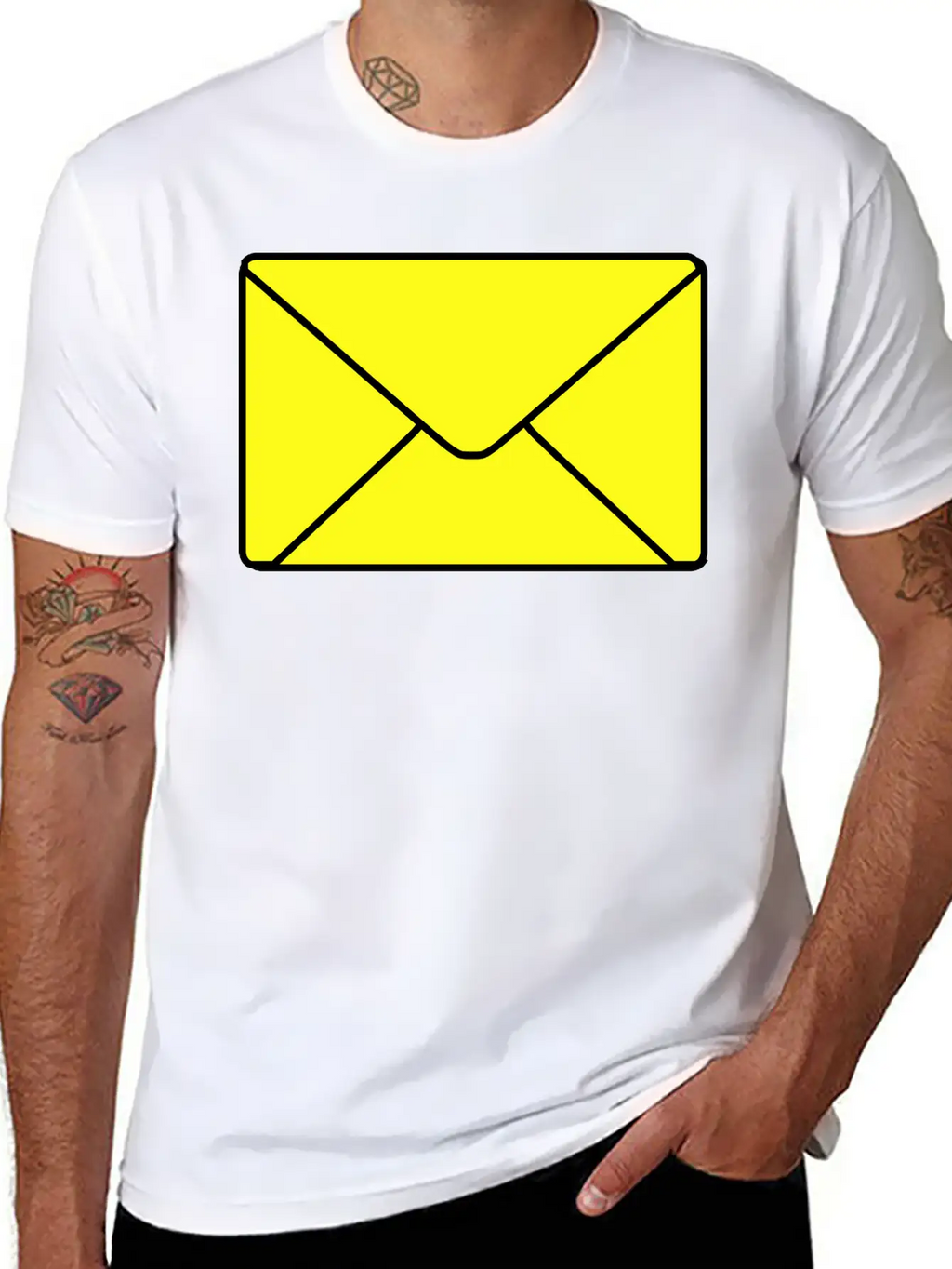 Envelope Casual Graphic T-Shirt – Simple And Comfortable Daily Wear
