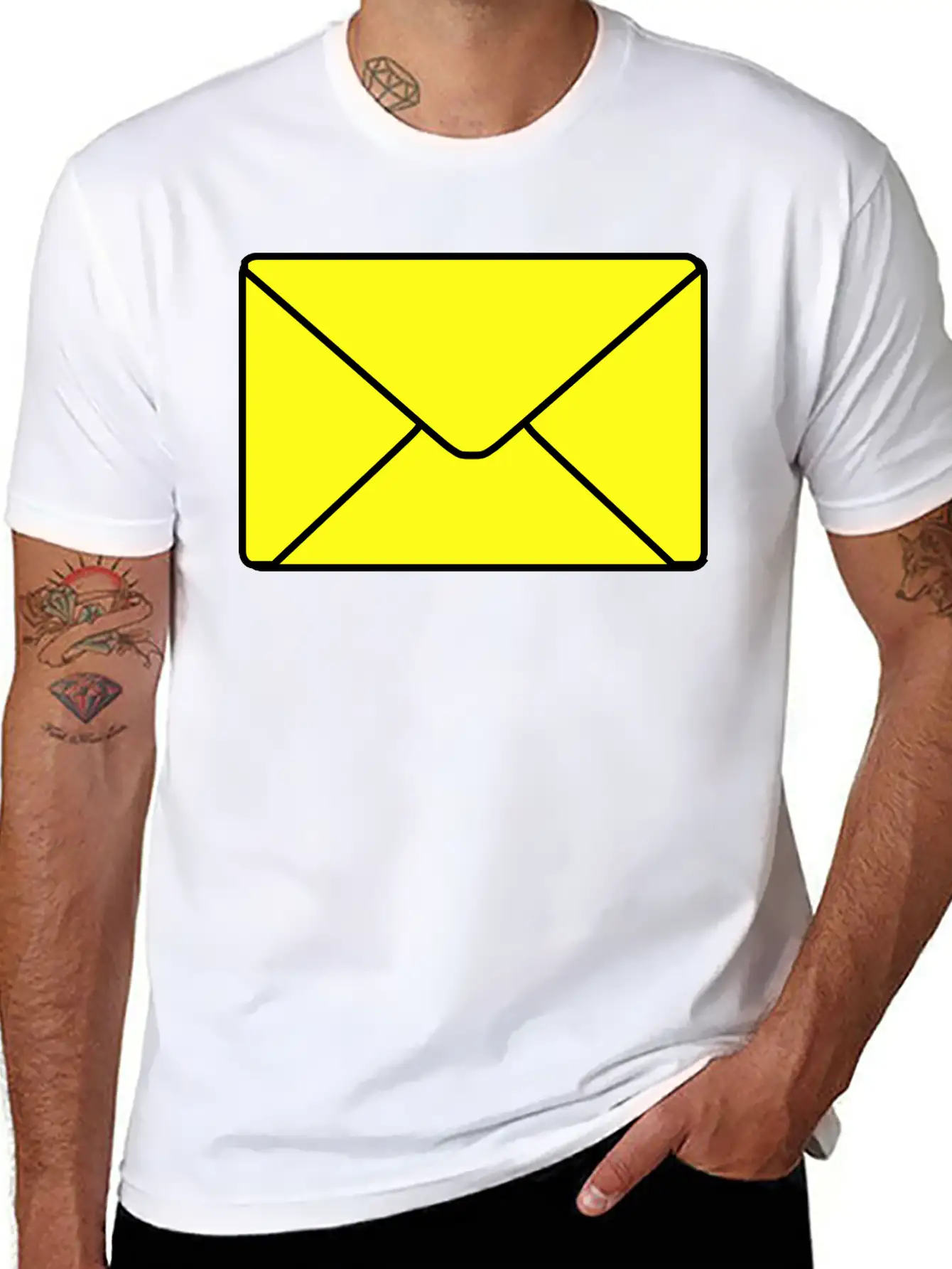 Envelope Casual Graphic T-Shirt – Simple And Comfortable Daily Wear
