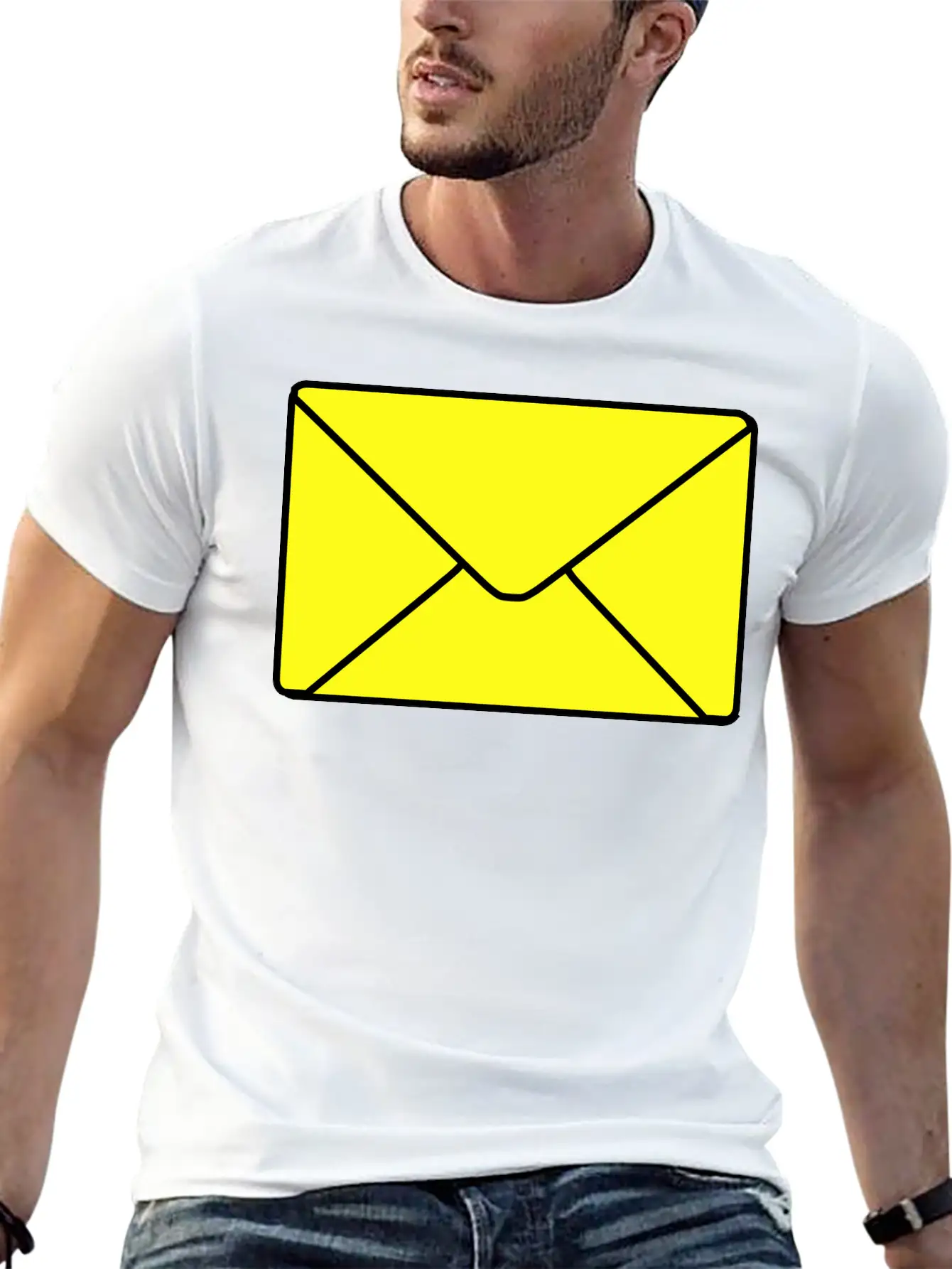 Envelope Casual Graphic T-Shirt – Simple And Comfortable Daily Wear