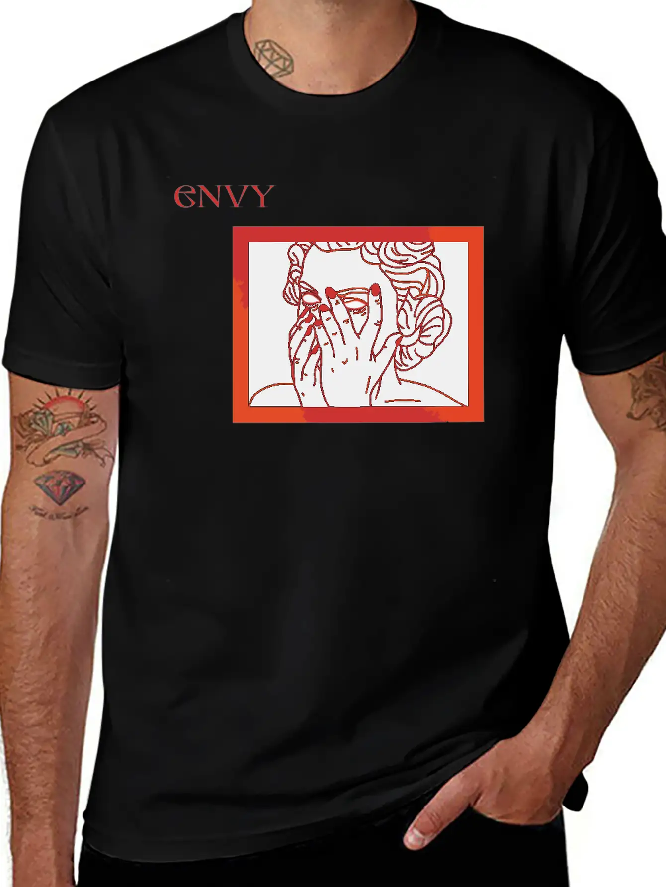 Envy Seven Deadly Sins Stylish Everyday T-Shirt – Unisex Basic Cotton Tee