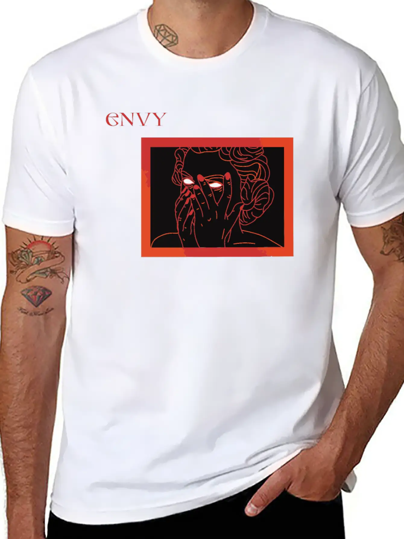 Envy Seven Deadly Sins Stylish Everyday T-Shirt – Unisex Basic Cotton Tee
