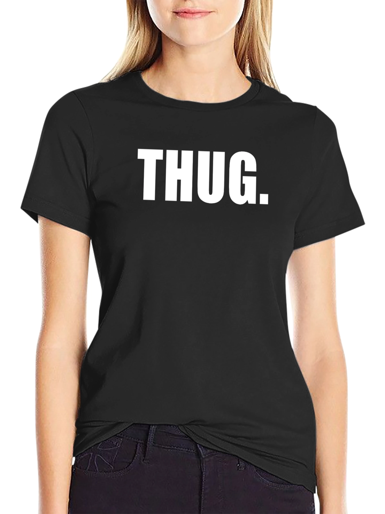 Thug Graphic Black T-Shirt