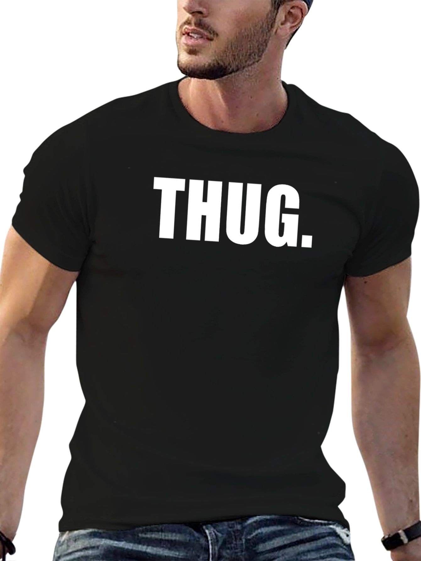 Thug Graphic Black T-Shirt