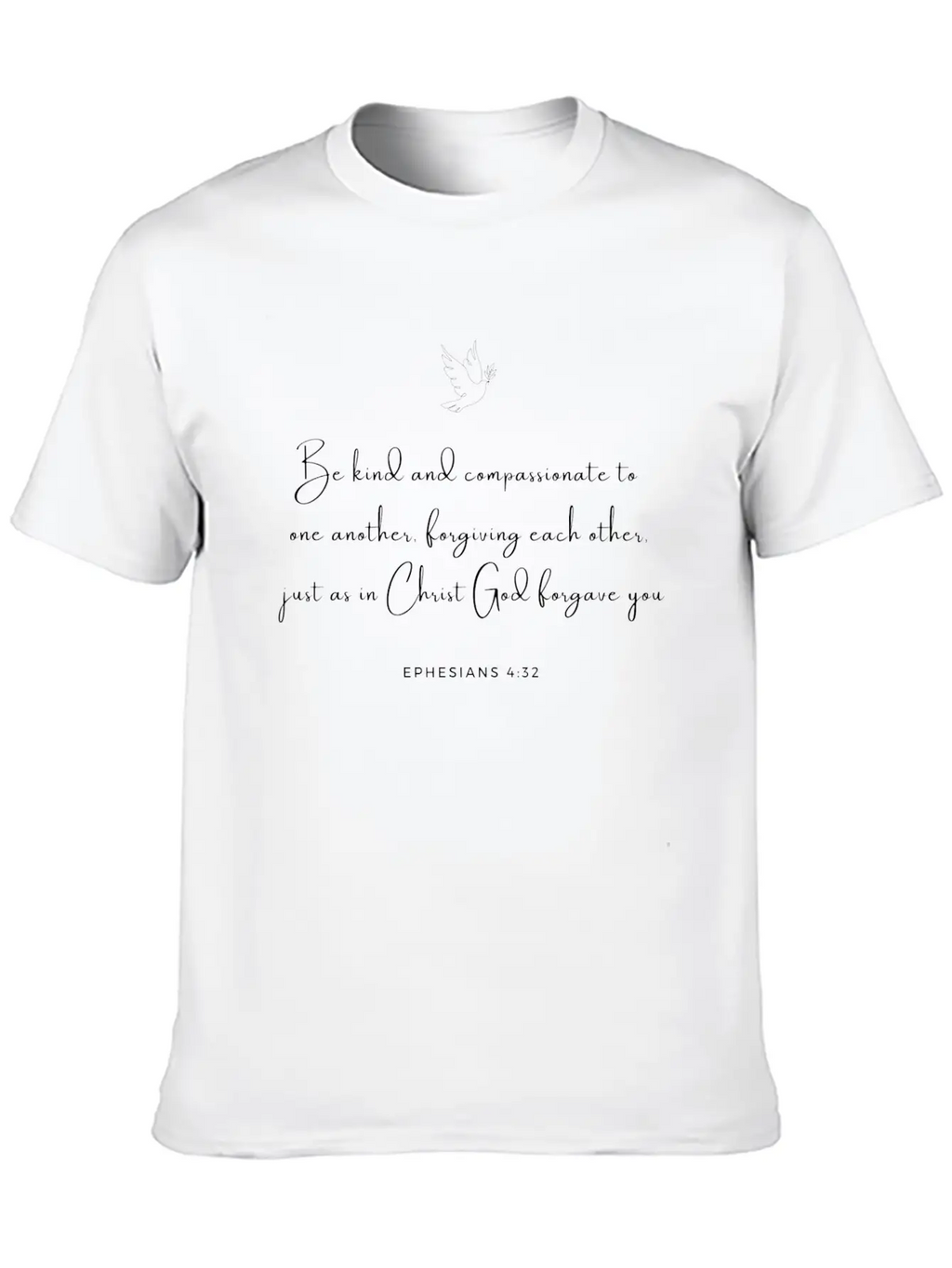 Ephesians 4:32 - Bible New Testament Aposlte Paul Unisex Short Sleeve Soft Cotton T-Shirt – Casual Everyday Wear