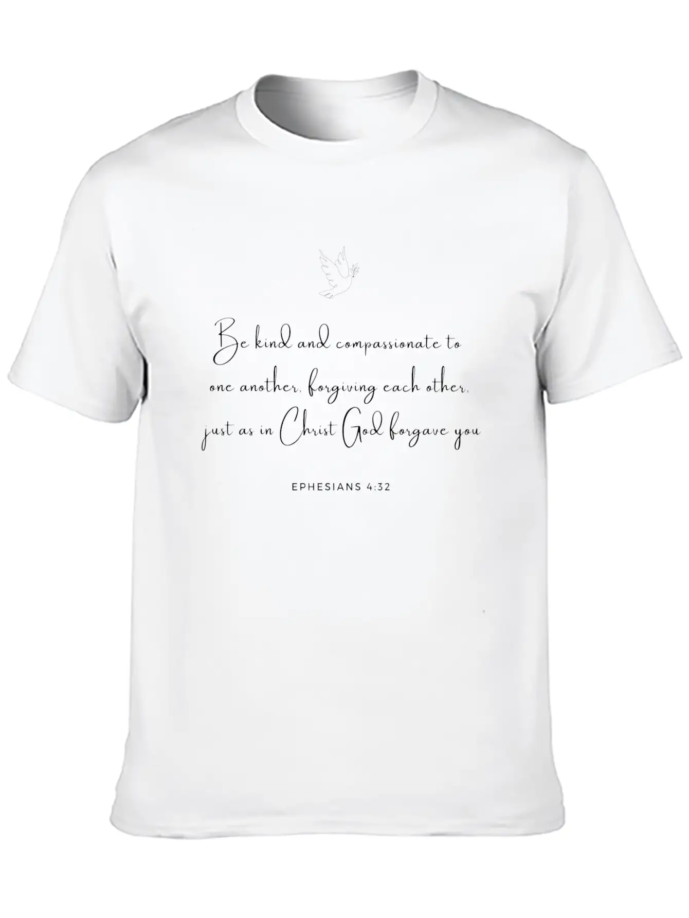 Ephesians 4:32 - Bible New Testament Aposlte Paul Unisex Short Sleeve Soft Cotton T-Shirt – Casual Everyday Wear