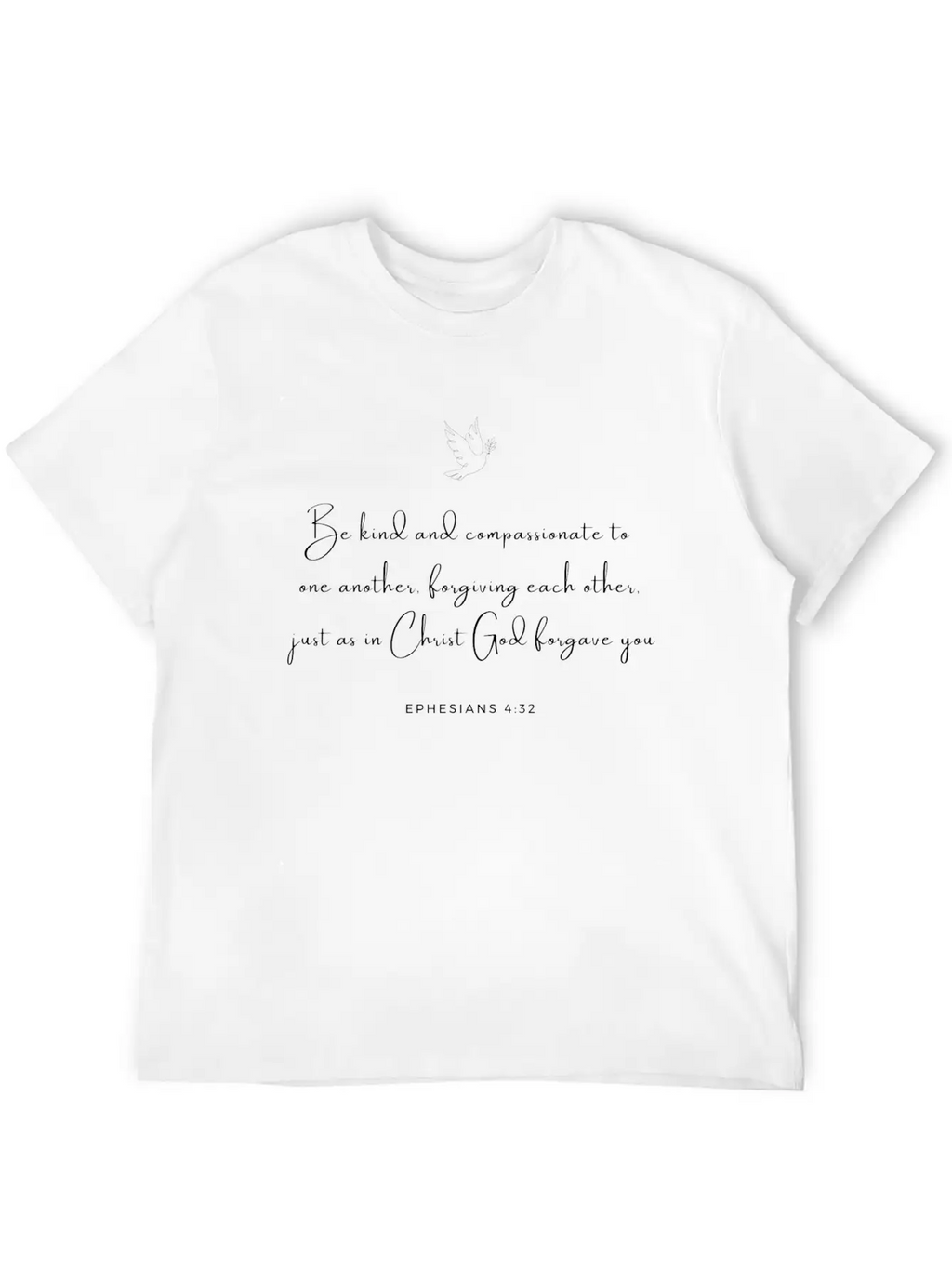 Ephesians 4:32 - Bible New Testament Aposlte Paul Unisex Short Sleeve Soft Cotton T-Shirt – Casual Everyday Wear