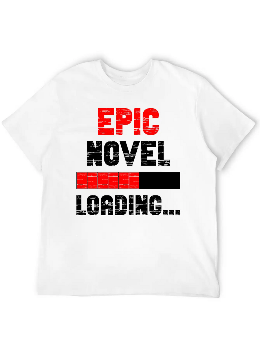 Epic Novel Loading, Vintage Grunge Essential Cotton Tee For Daily Outfits – Unisex Style