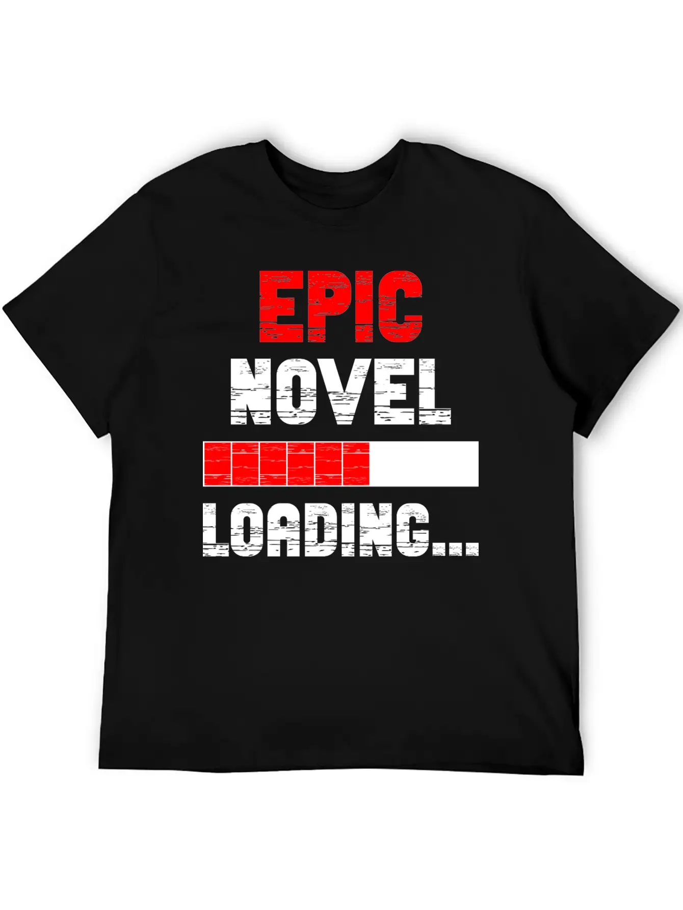 Epic Novel Loading, Vintage Grunge Essential Cotton Tee For Daily Outfits – Unisex Style