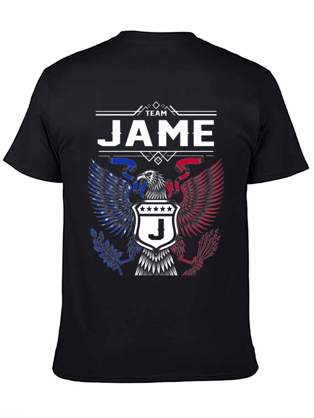 Team JAME T-Shirt - Patriotic Eagle Design