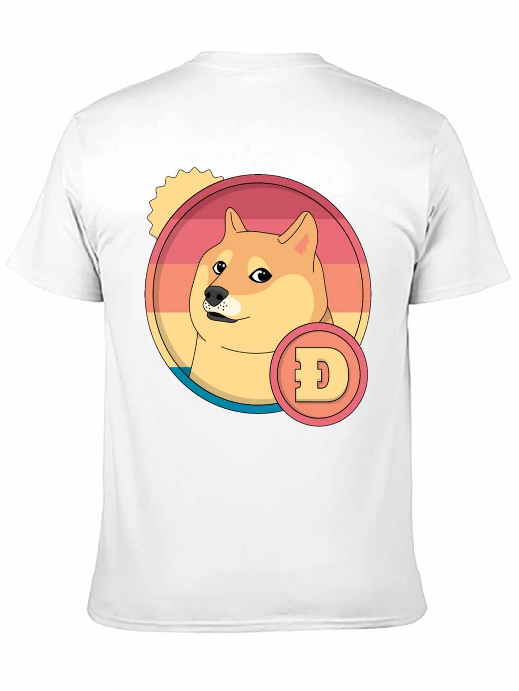 Doge Cryptocurrency Graphic T-Shirt - Black