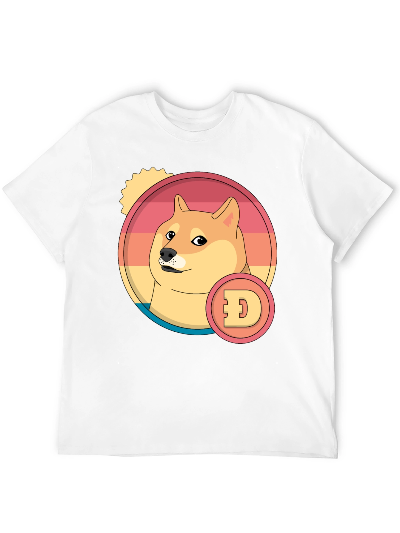 Doge Cryptocurrency Graphic T-Shirt - Black