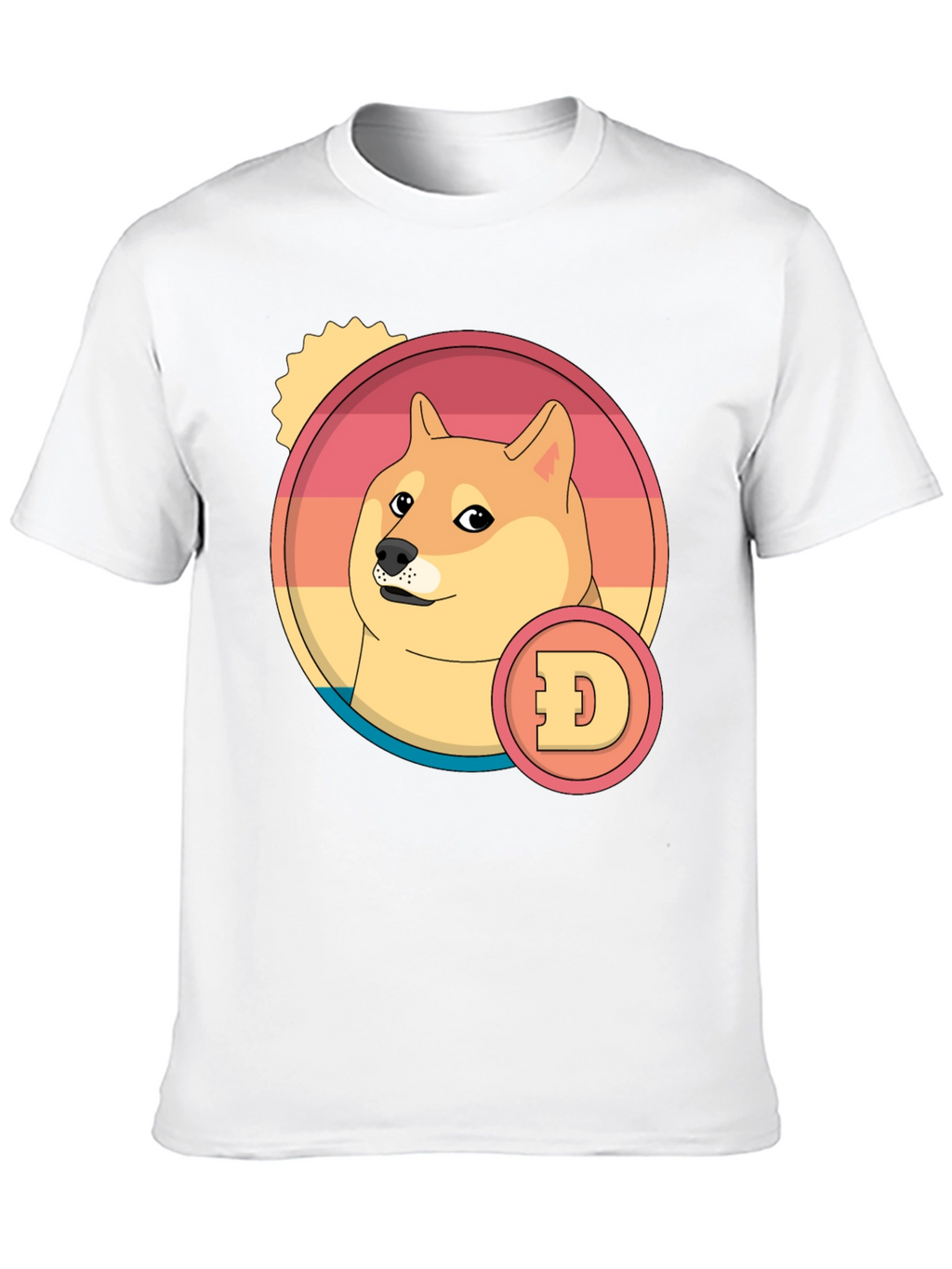 Doge Cryptocurrency Graphic T-Shirt - Black