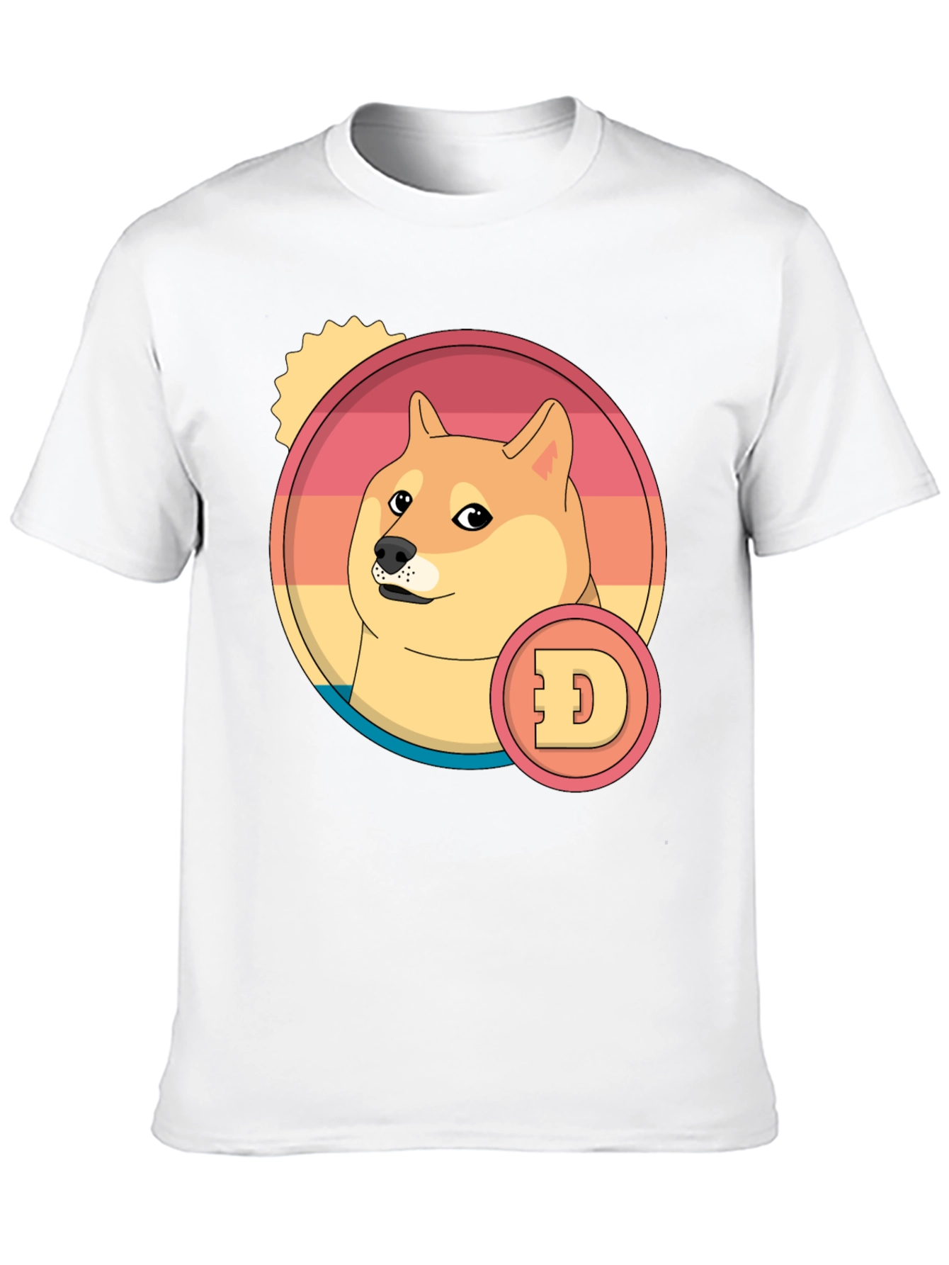 Doge Cryptocurrency Graphic T-Shirt - Black